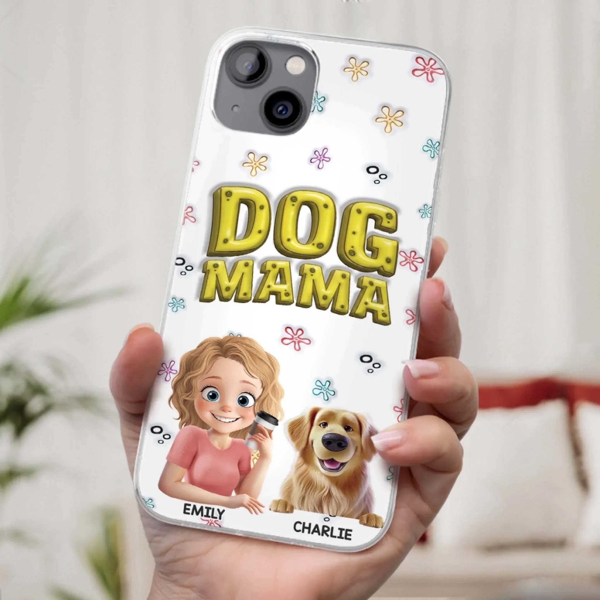Custom 3D Inflated Effect Printed Clear Phone Case - Personalized Birthday Gifts For Dog Cat Lovers, Dog Dad And Mom, Cat Owners - Small Paws Big Happiness - Image 33