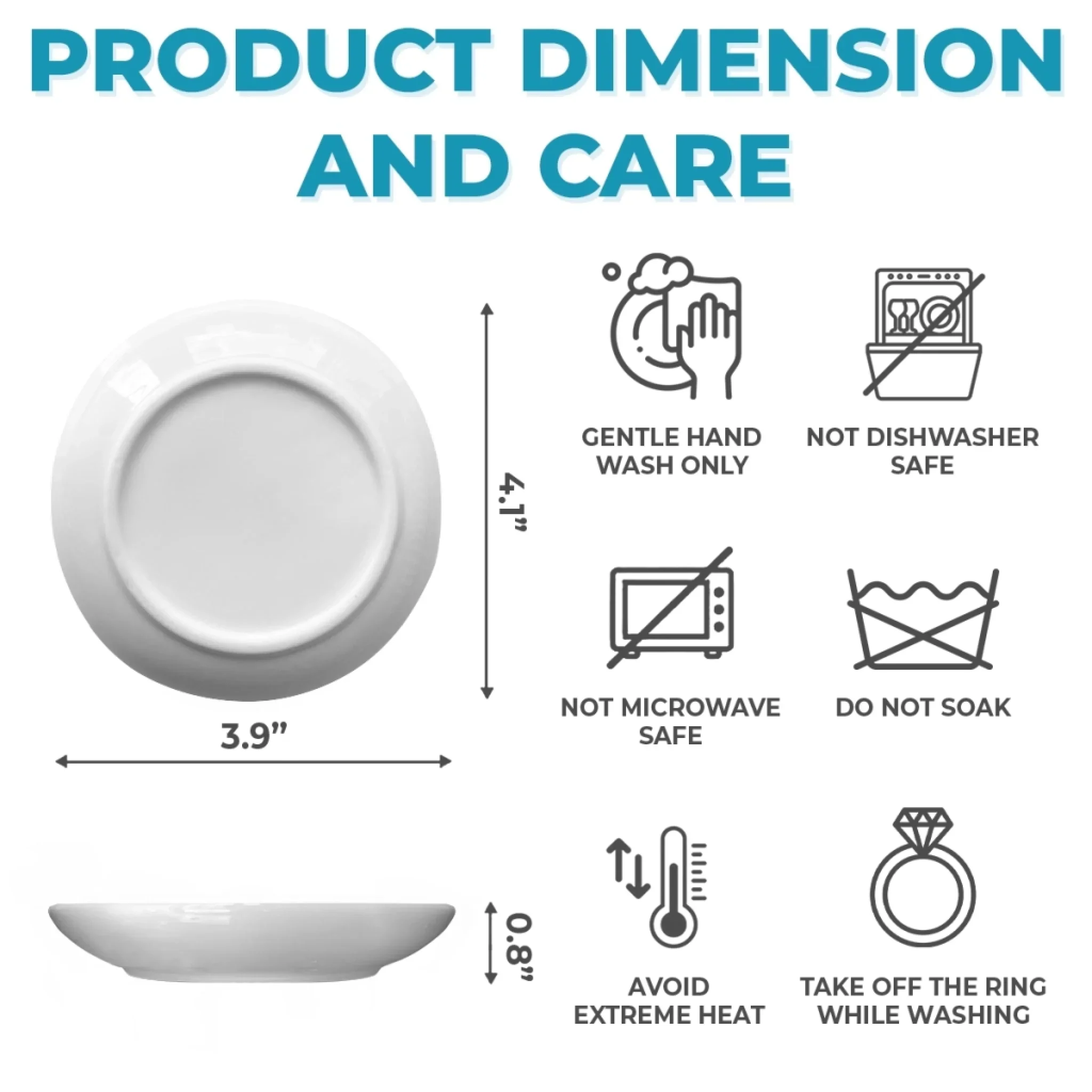 Custom 3D Inflated Effect Printed Full-Print Round Jewelry Dish - Personalized Best Friend Birthday Gifts For Women - Blooms Of A Lasting Bond - Image 5