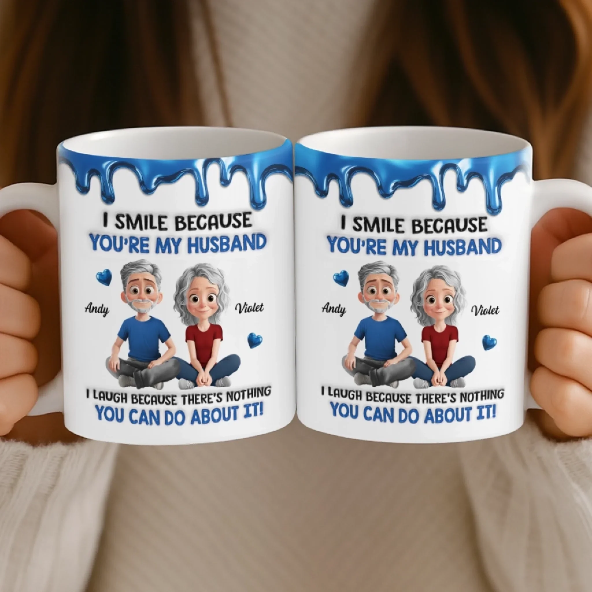 Custom 3D Inflated Effect Printed Mug - Personalized Anniversary Wedding Gifts For Husband And Wife, Him And Her - Love That Feels Like Home - Image 5