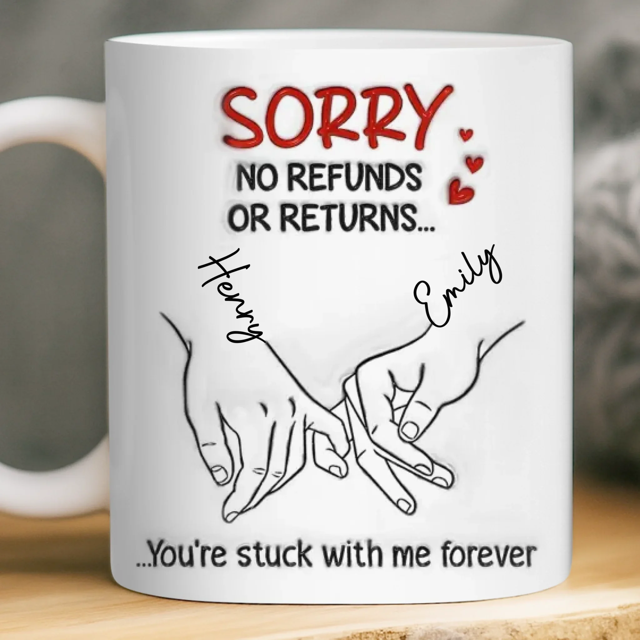 Custom 3D Inflated Effect Printed Mug - Personalized Anniversary Wedding Gifts For Husband And Wife, Him And Her - Still In Love - Image 2