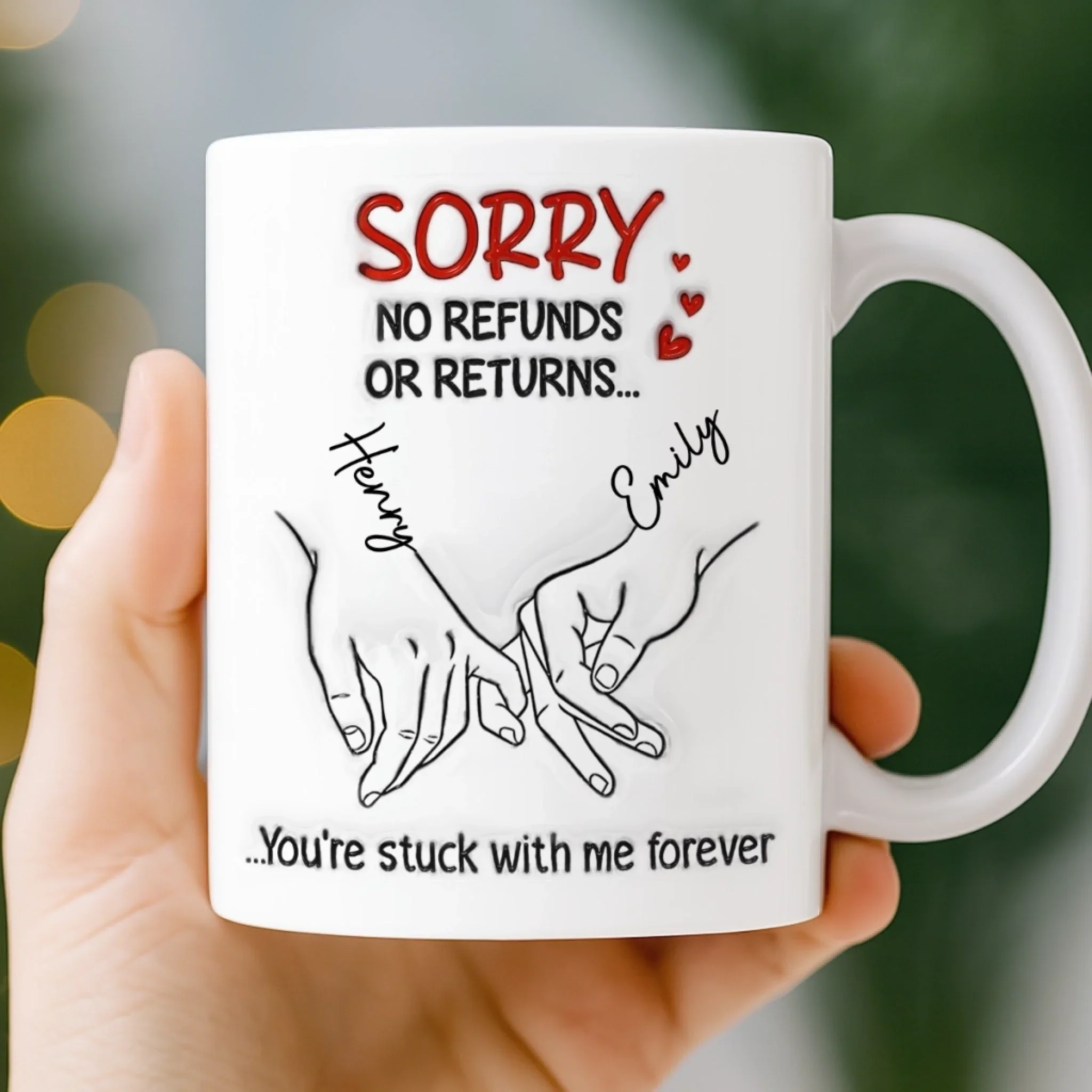 Custom 3D Inflated Effect Printed Mug - Personalized Anniversary Wedding Gifts For Husband And Wife, Him And Her - Still In Love - Image 4