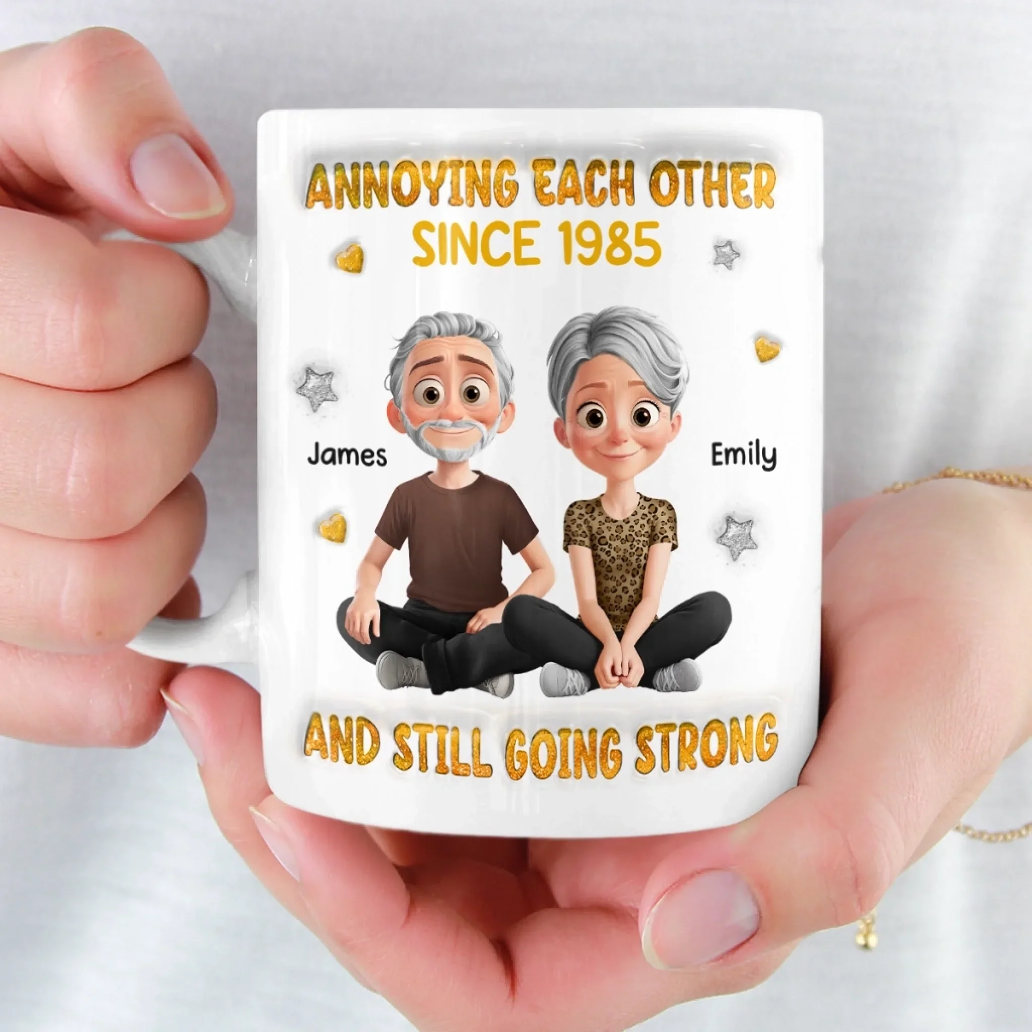 Custom 3D Inflated Effect Printed Mug - Personalized Anniversary Wedding Gifts For Husband And Wife, Him And Her - You Are My Home - Image 7