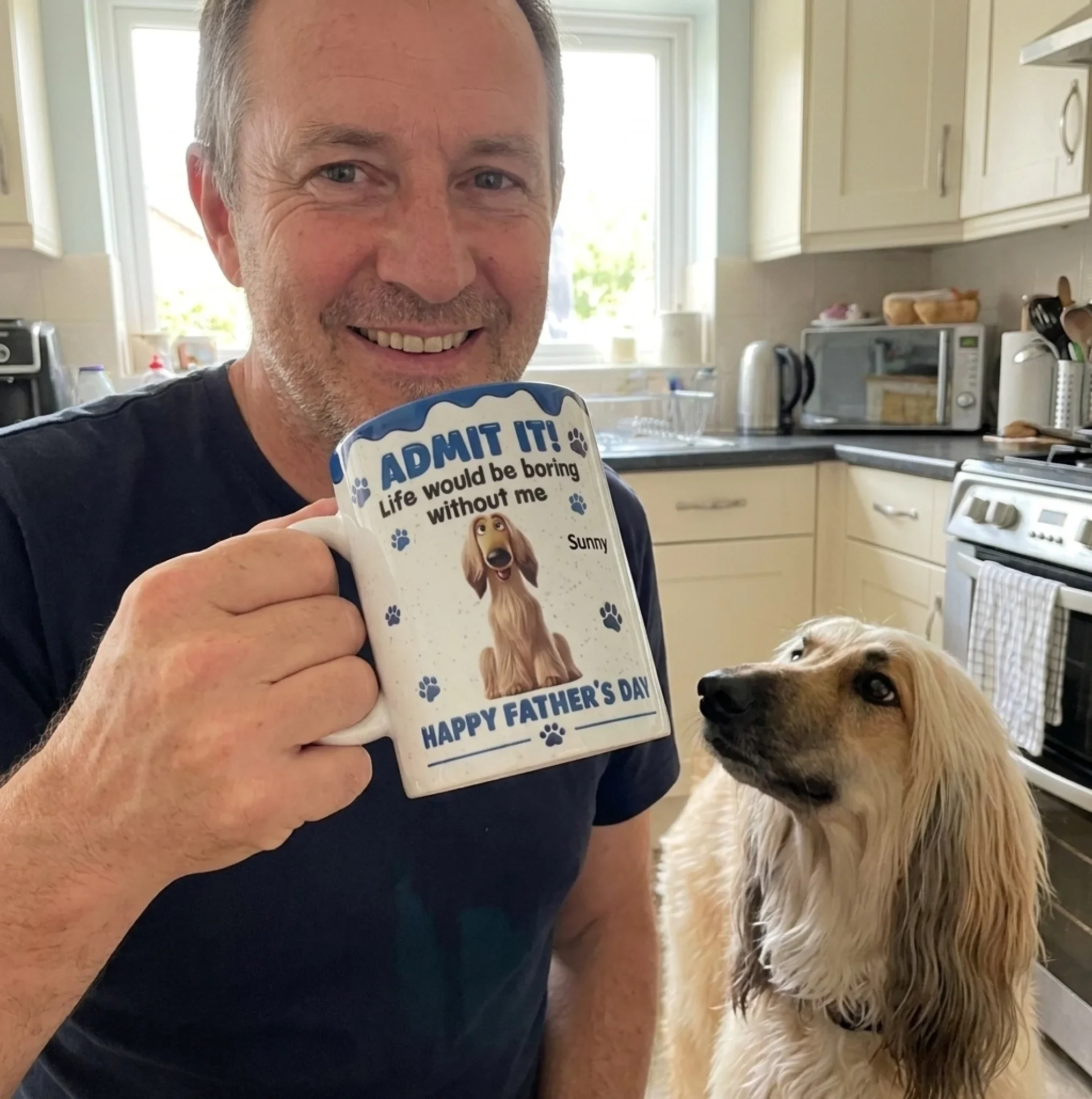 Custom 3D Inflated Effect Printed Mug - Personalized Father's Day Birthday Gifts For Dog Cat Lovers, Dog Dad And Mom, Cat Owners - Fueled By Pet Love - Image 4