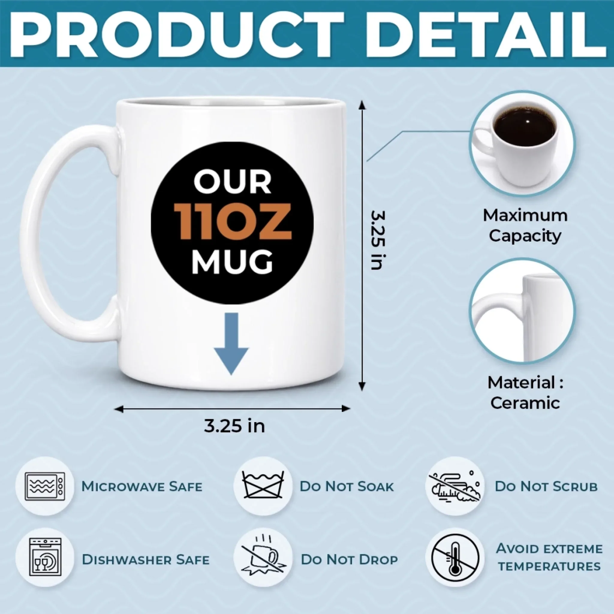 Custom 3D Inflated Effect Printed Mug - Personalized Mother's Day Birthday Gifts For Dog Lovers, Dog Dad And Mom - Besties With Paws Forever - Image 6