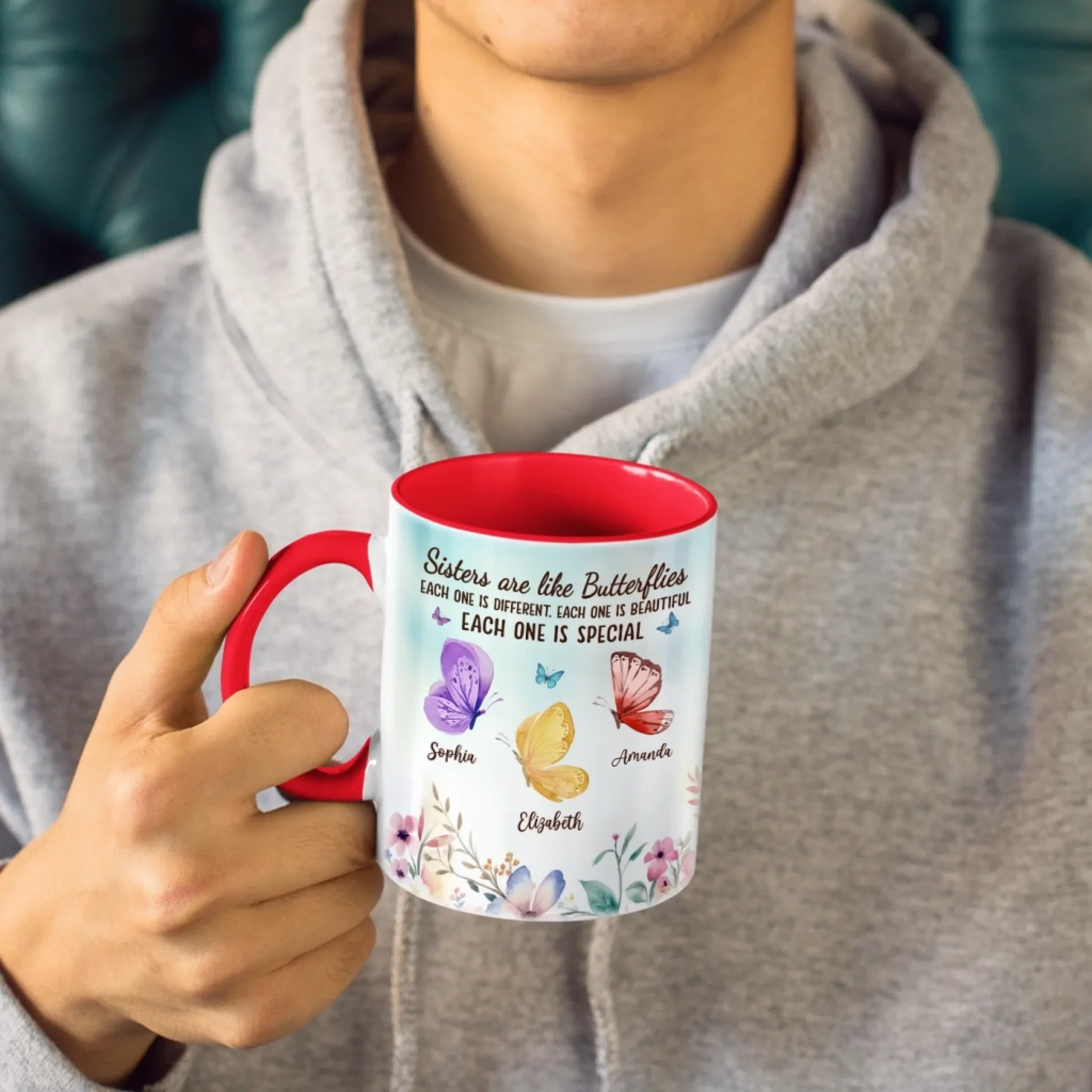 Custom Accent Mug - Personalized Best Friend Birthday Gifts For Women, Besties, Sisters, BFF - Some Bonds Need No Words - Image 4