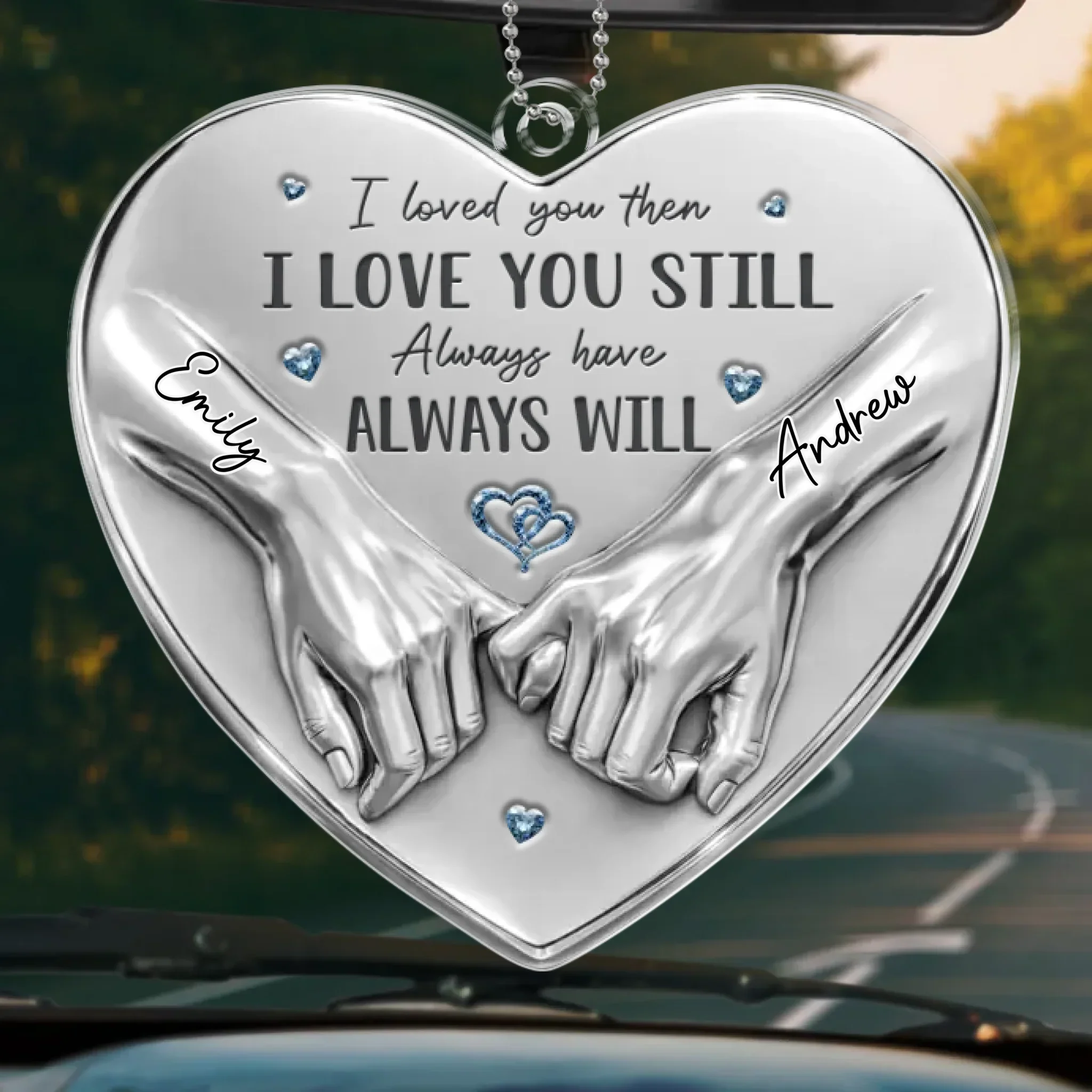 Custom Acrylic Car Ornament - Personalized Anniversary Wedding Gifts For Husband And Wife, Him And Her - We Choose Each Other Still - Image 2