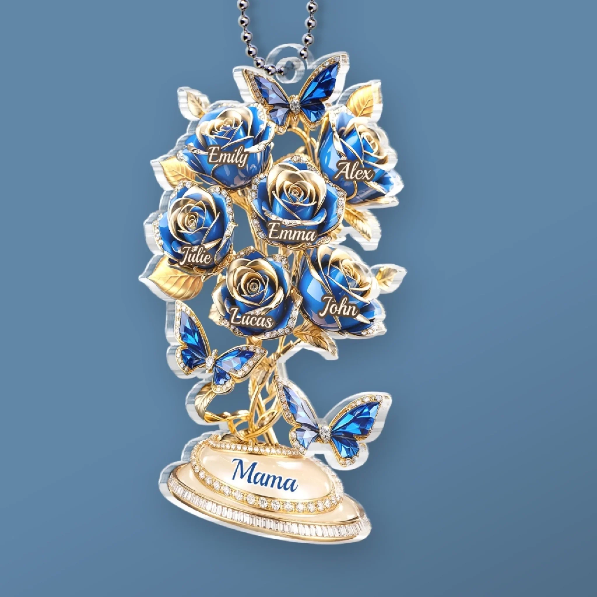 Custom Acrylic Car Ornament - Personalized Mother's Day Gifts For Mom, Grandma - Grandma Makes Life Softer - Image 3
