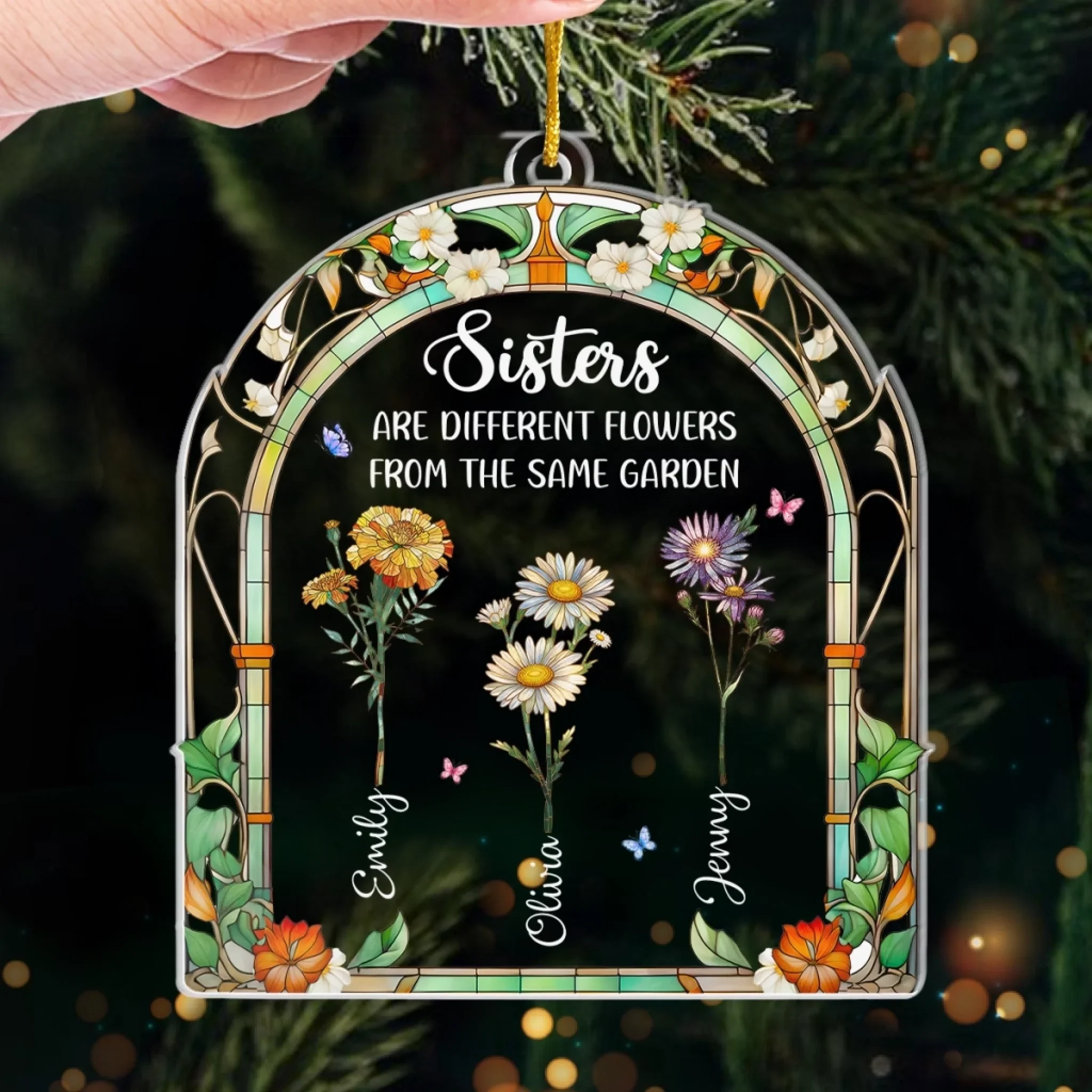 Custom Acrylic Ornament - Personalized Best Friend Christmas Birthday Gifts For Women, Besties, Sisters, BFF - Together We Create Joy - Image 4