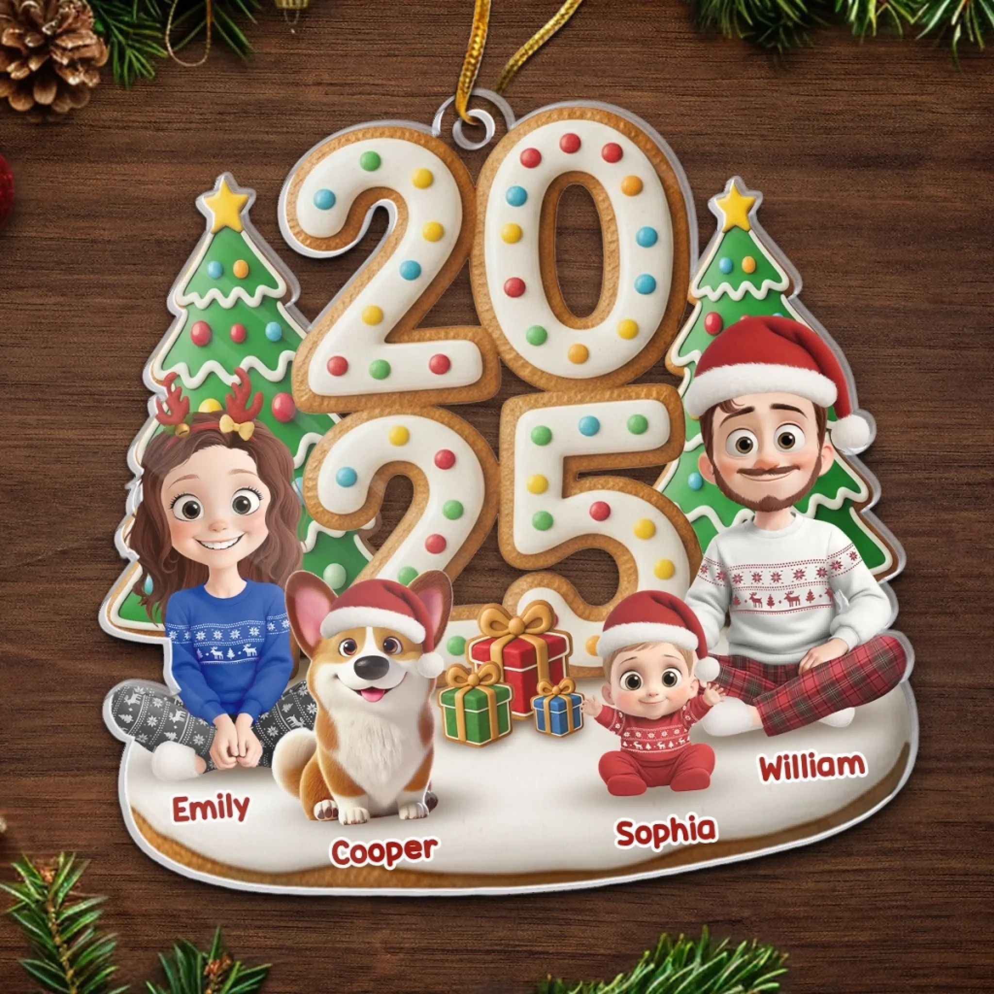Custom Acrylic Ornament - Personalized Christmas Birthday Gifts For Family, Dog Cat Lovers - Holiday Memories - Image 5
