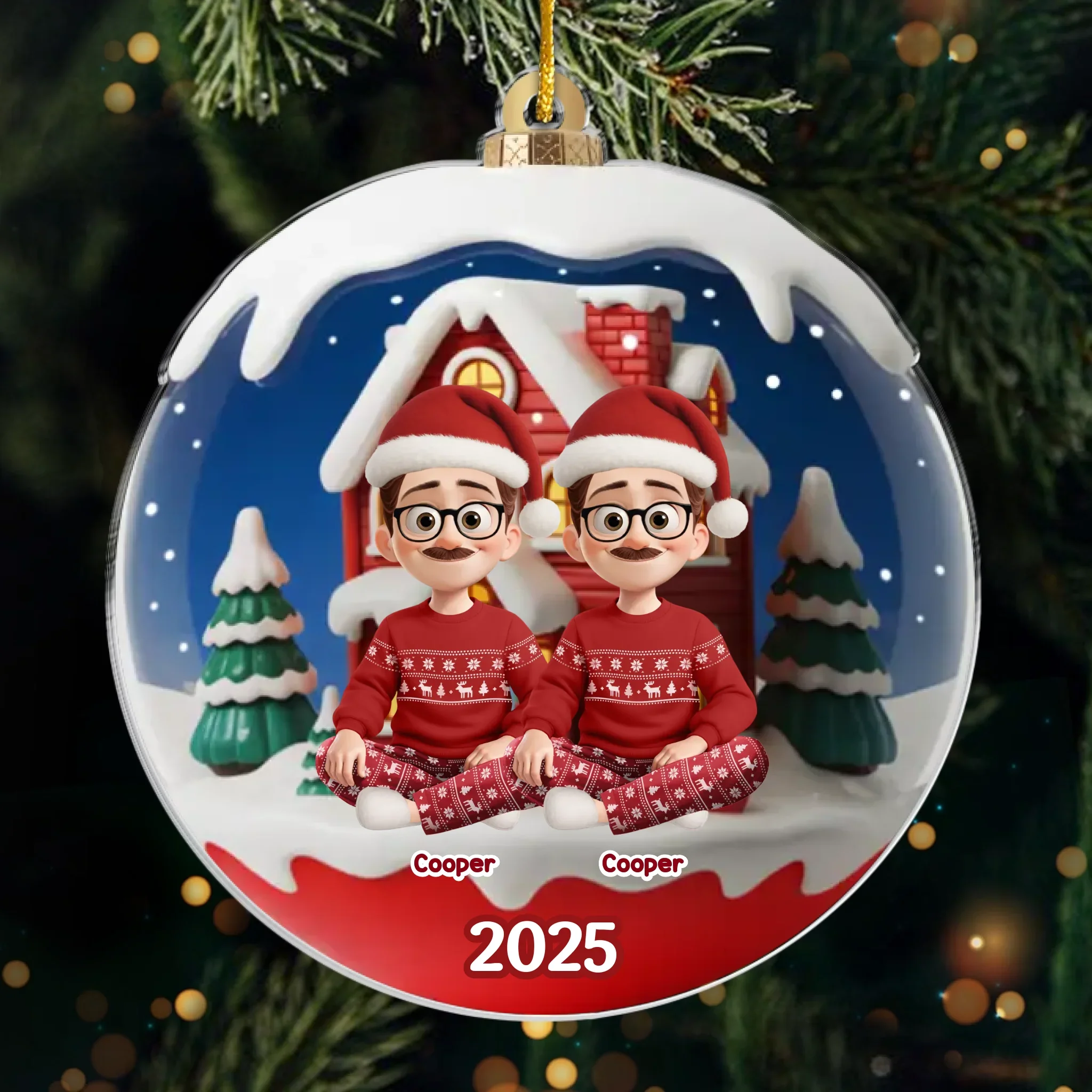 Custom Acrylic Ornament - Personalized Christmas Birthday Gifts For Family, Dog Cat Lovers - Home Sweet Home - Image 2