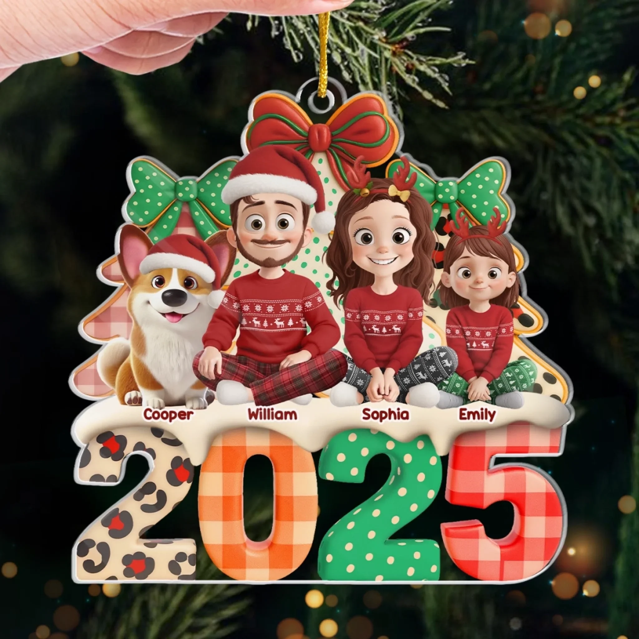 Custom Acrylic Ornament - Personalized Christmas Birthday Gifts For Family, Dog Cat Lovers - Pawfect Holiday Cheer - Image 4