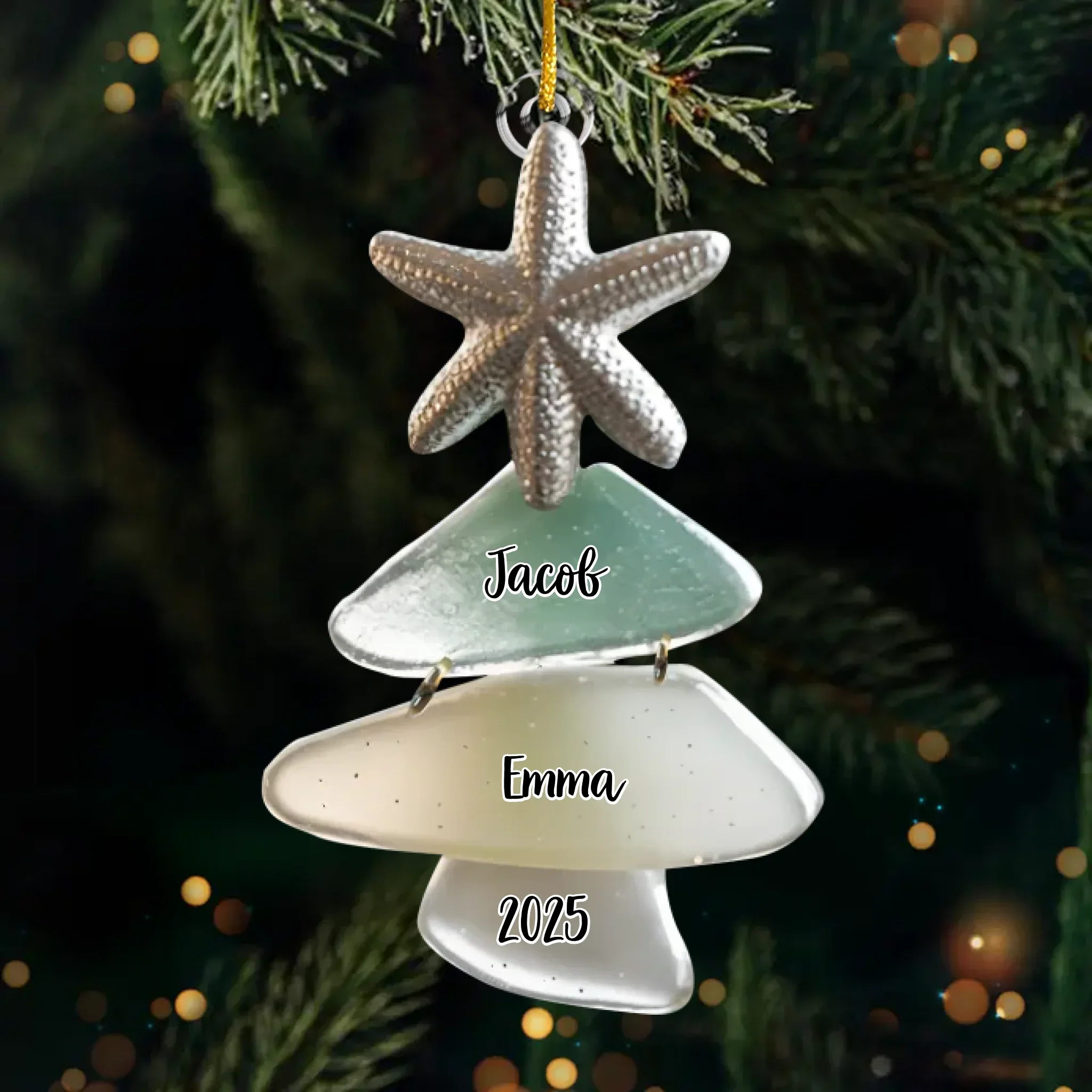 Custom Acrylic Ornament - Personalized Christmas Birthday Gifts For Mom, Dad, Brother, Sister, Kids - Home Is Where Love Grows - Image 2