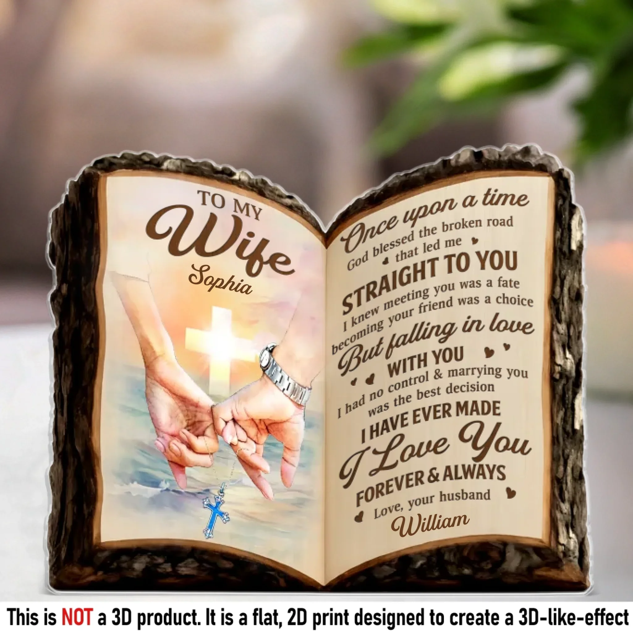 Custom Acrylic Plaque - Personalized Anniversary Wedding Gifts For Husband And Wife, Him And Her - Our Love Story Still My Favorite - Image 2