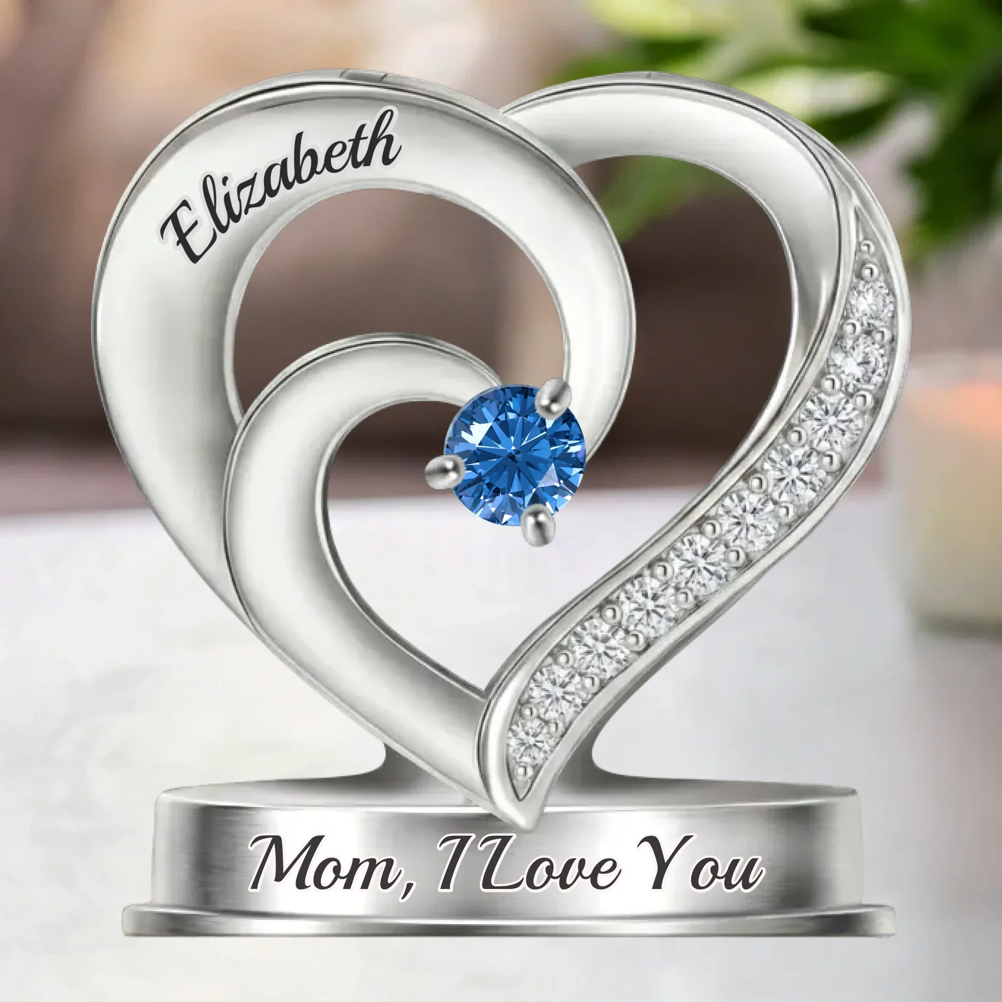 Custom Acrylic Plaque - Personalized Mother's Day Birthday Gifts For Mom, Grandma - A Heart Full Of Sparkle - Image 2