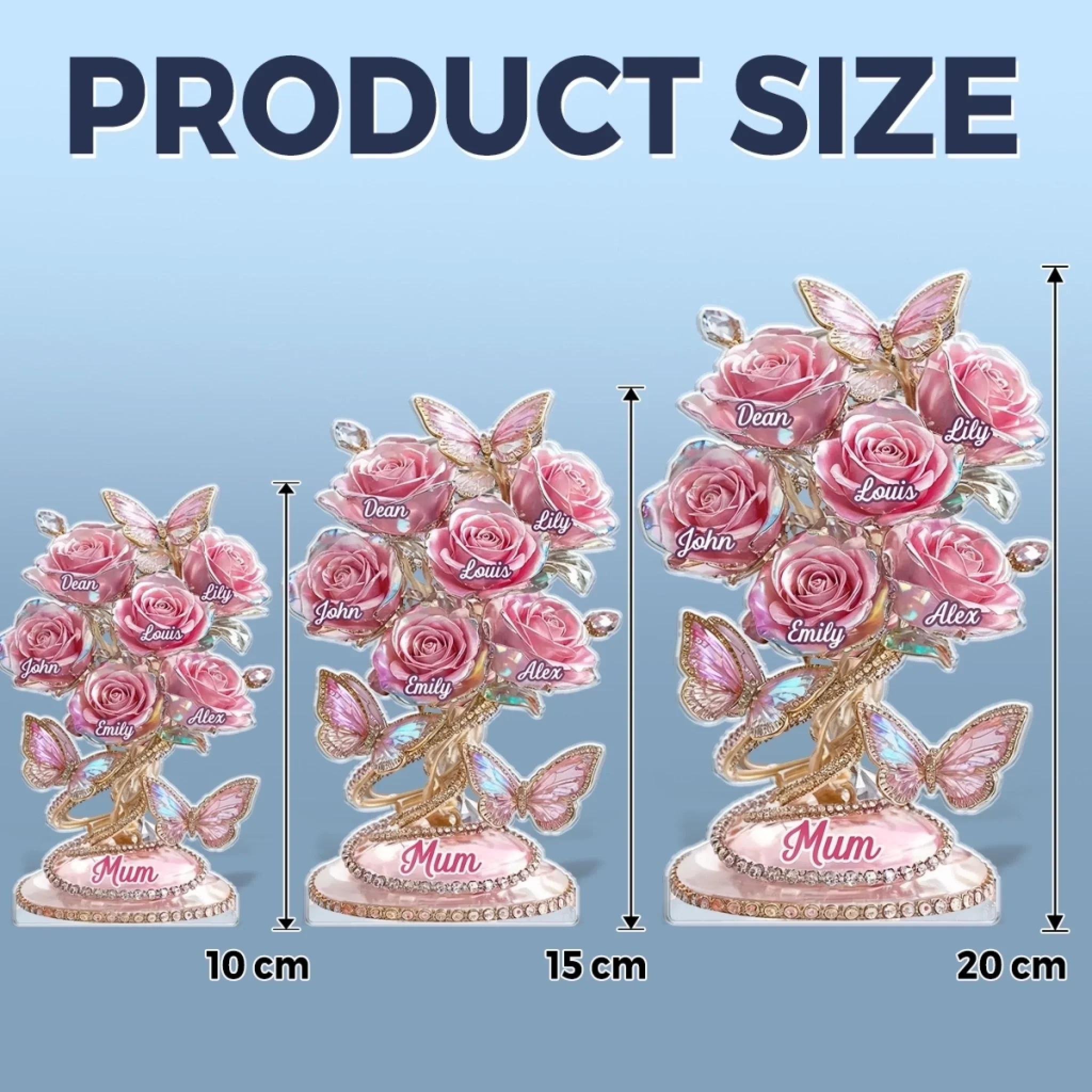Custom Acrylic Plaque - Personalized Mother's Day  Birthday Gifts For Mum, Grandma - A Bouquet Full Of Love - Image 6