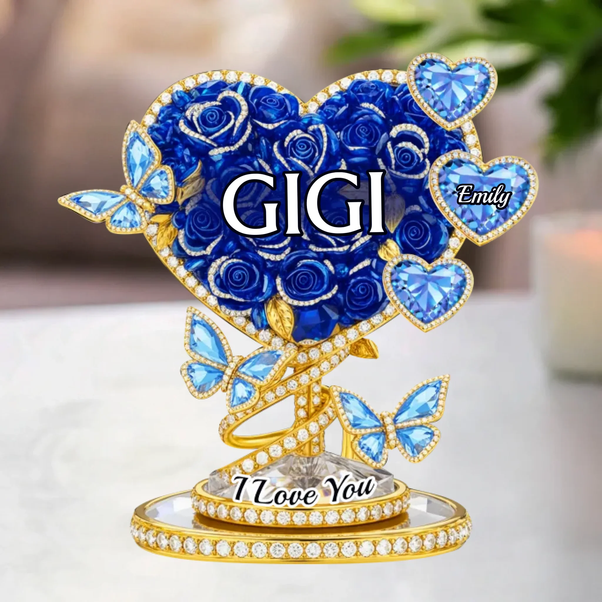 Custom Acrylic Plaque - Personalized Mother's Day Gifts For Mom, Grandma - Grandma Love Never Fades - Image 2