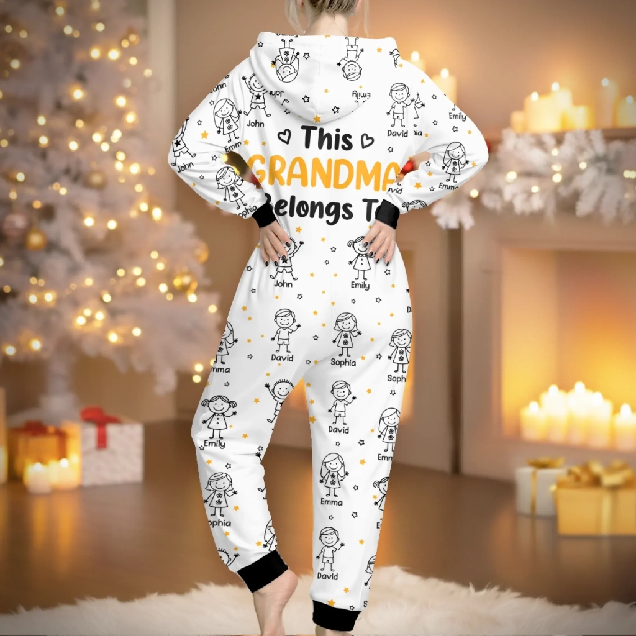 Custom Adult Onesie - Personalized Christmas Birthday Gifts For Mom, Dad, Grandma, Grandpa - Home Is Where We Grow Together - Image 4