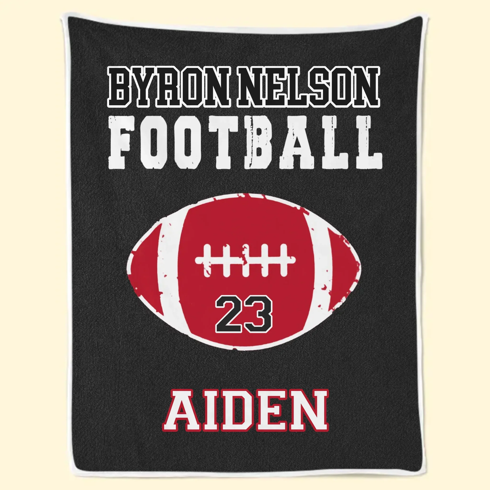 Custom American Football Blanket - Personalized Gift For Birthday, Football Football Lovers, NFL Fans, Sport Lovers, Senior Graduation Gift - Living The Football Dream With School Name - Image 2