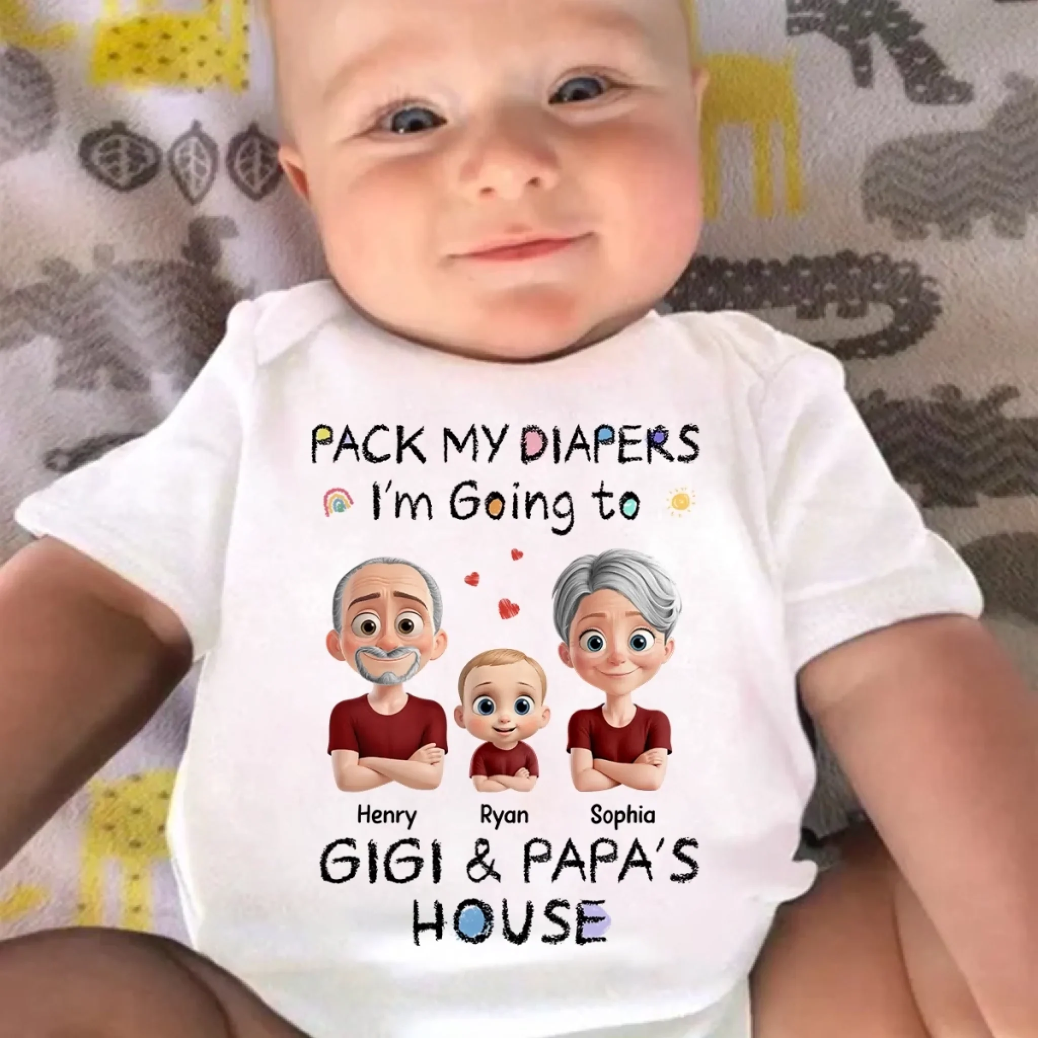 Custom Baby Onesie - Personalized Baby Shower, Gender Reveal Gifts For New Moms, New Dads, New Parents - Always Your Little Bean - Image 4