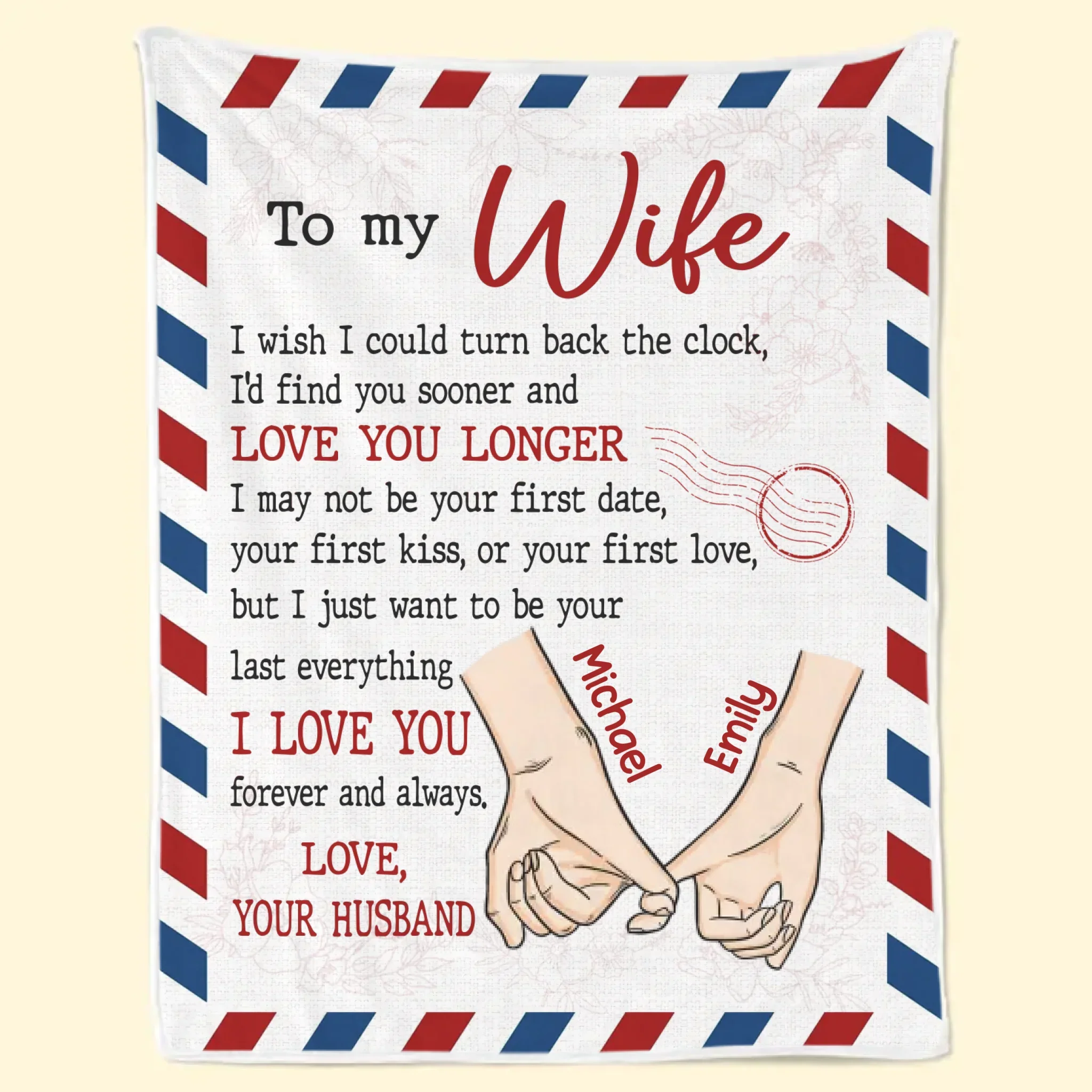Custom Blanket - Personalized Anniversary Wedding Gifts For Husband And Wife, Him And Her - Love Built With Patience - Image 8