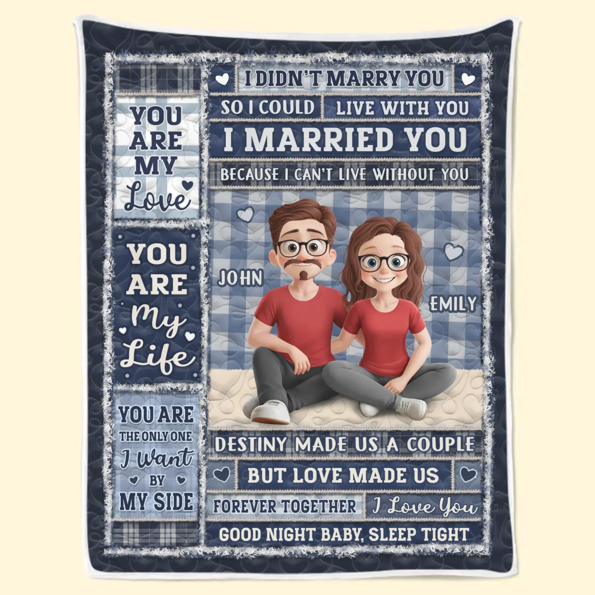 Custom Blanket - Personalized Anniversary Wedding Gifts For Husband And Wife, Him And Her - My Favorite Chapter Is Us - Image 3