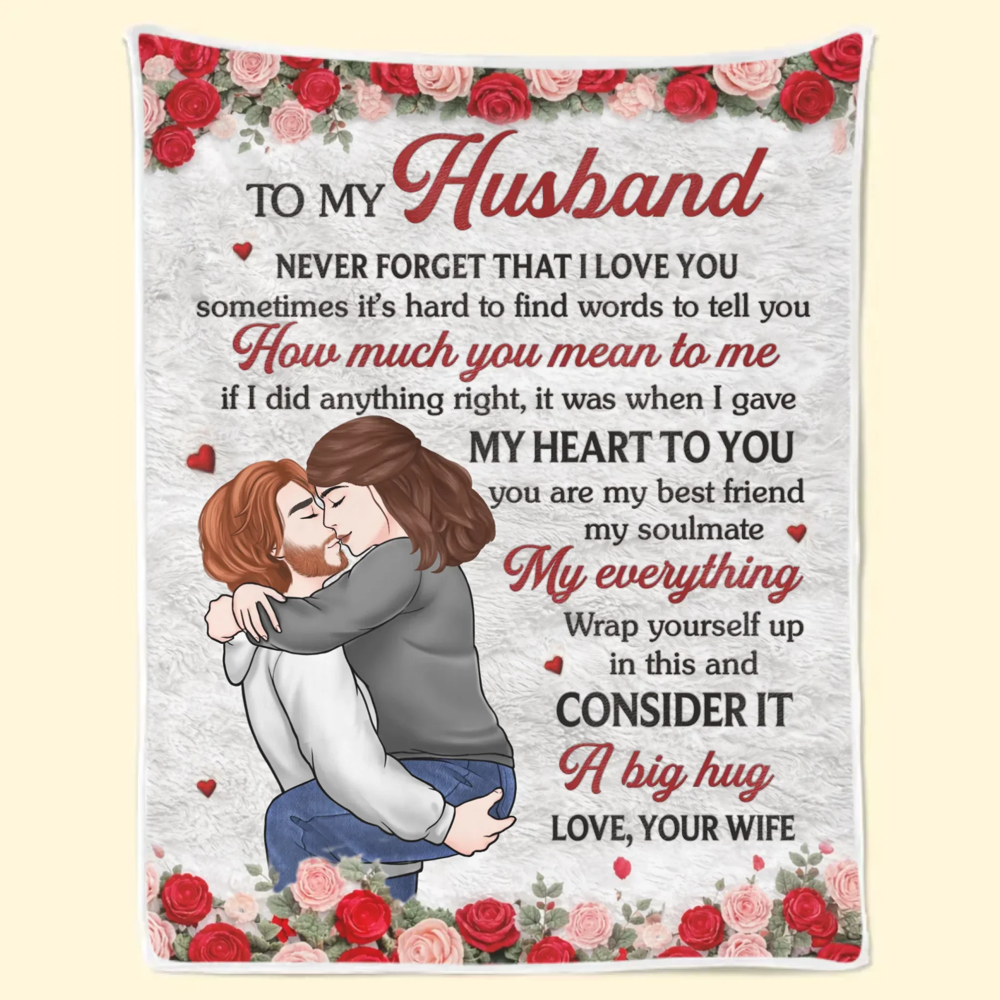 Custom Blanket - Personalized Anniversary Wedding Gifts For Husband And Wife, Him And Her - Together Feels Just Right - Image 8