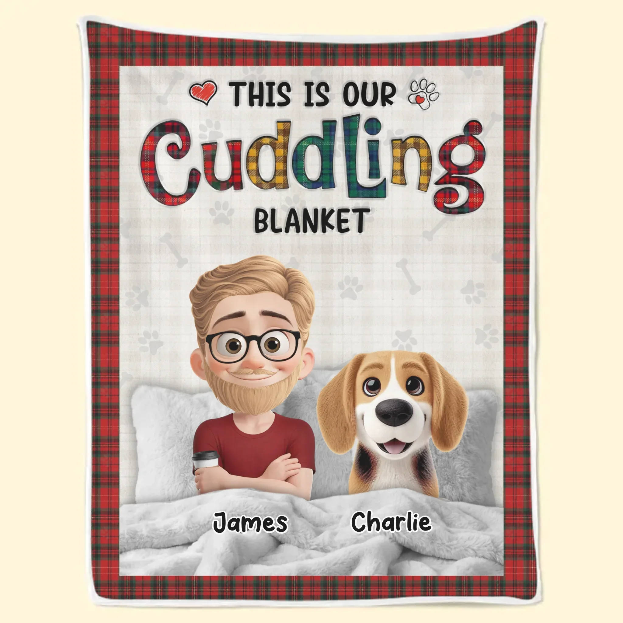 Custom Blanket - Personalized Birthday Gifts For Dog Cat Lovers, Dog Dad And Mom, Cat Owners - Forever Loved By Paws - Image 3