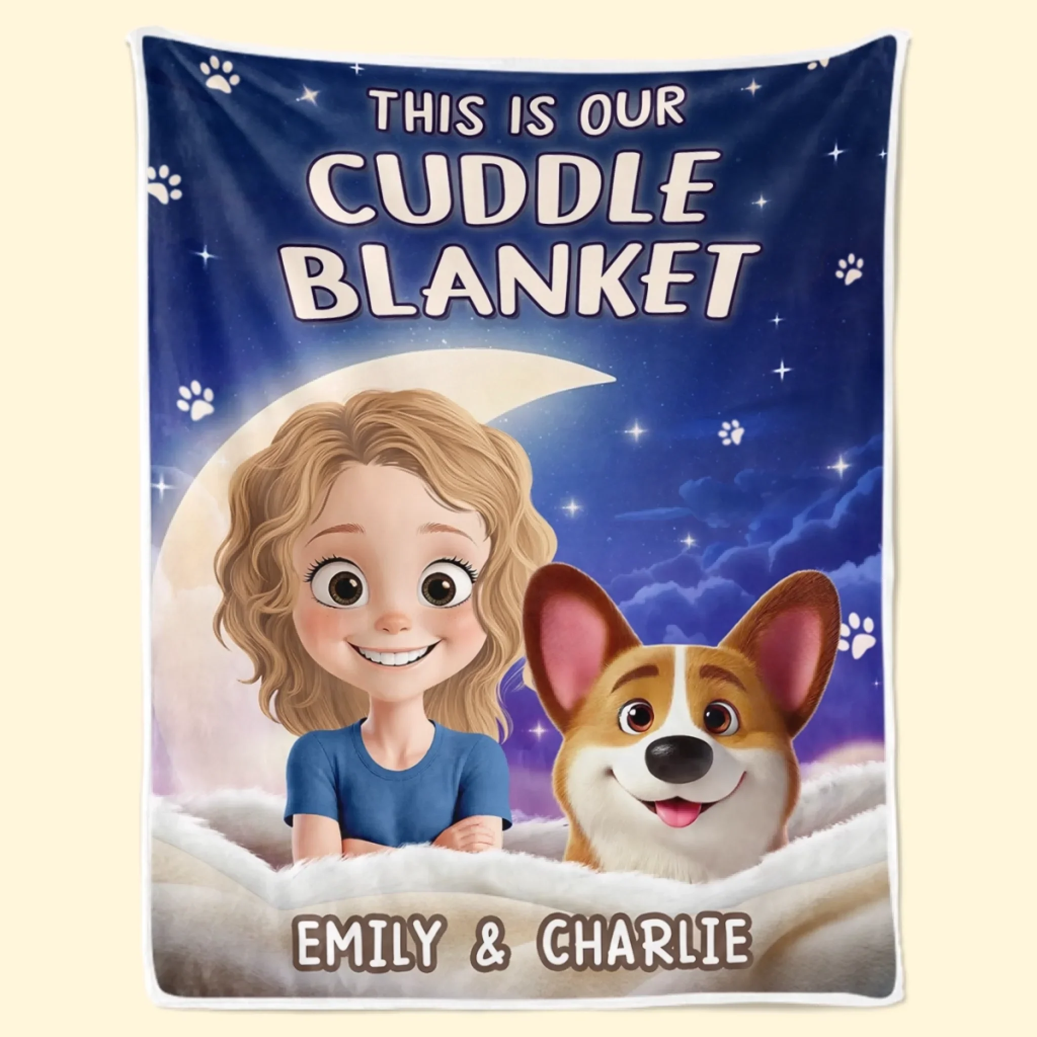 Custom Blanket - Personalized Birthday Gifts For Dog Cat Lovers, Dog Dad And Mom, Cat Owners - Peace Smells Like Home - Image 4