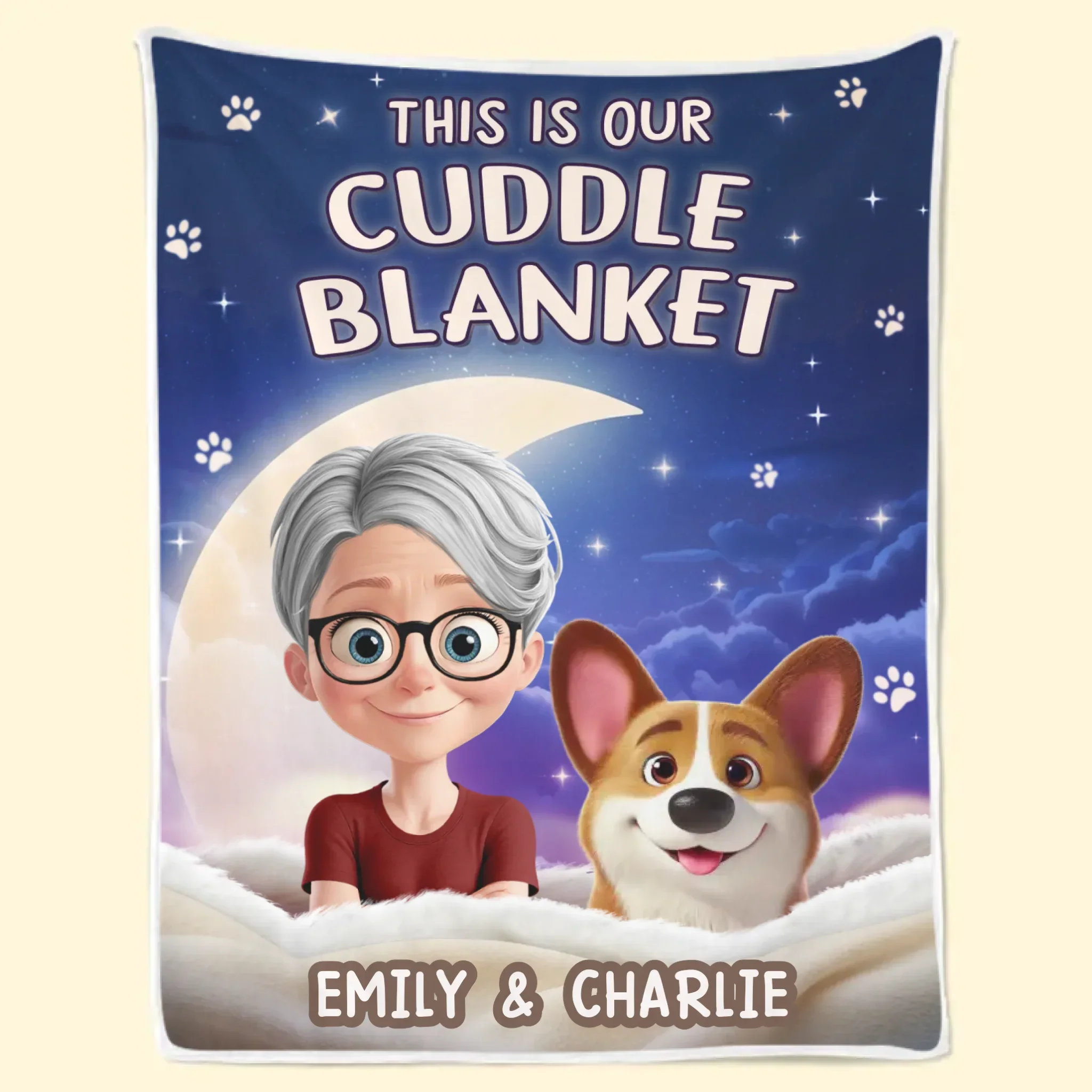 Custom Blanket - Personalized Birthday Gifts For Dog Cat Lovers, Dog Dad And Mom, Cat Owners - Peace Smells Like Home - Image 8