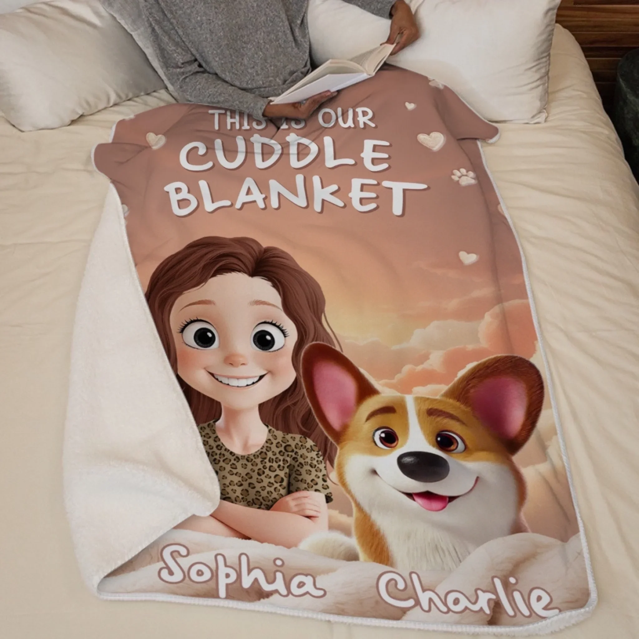 Custom Blanket - Personalized Birthday Gifts For Dog Lovers, Dog Dad And Mom - Snuggles Powered By Paws - Image 6