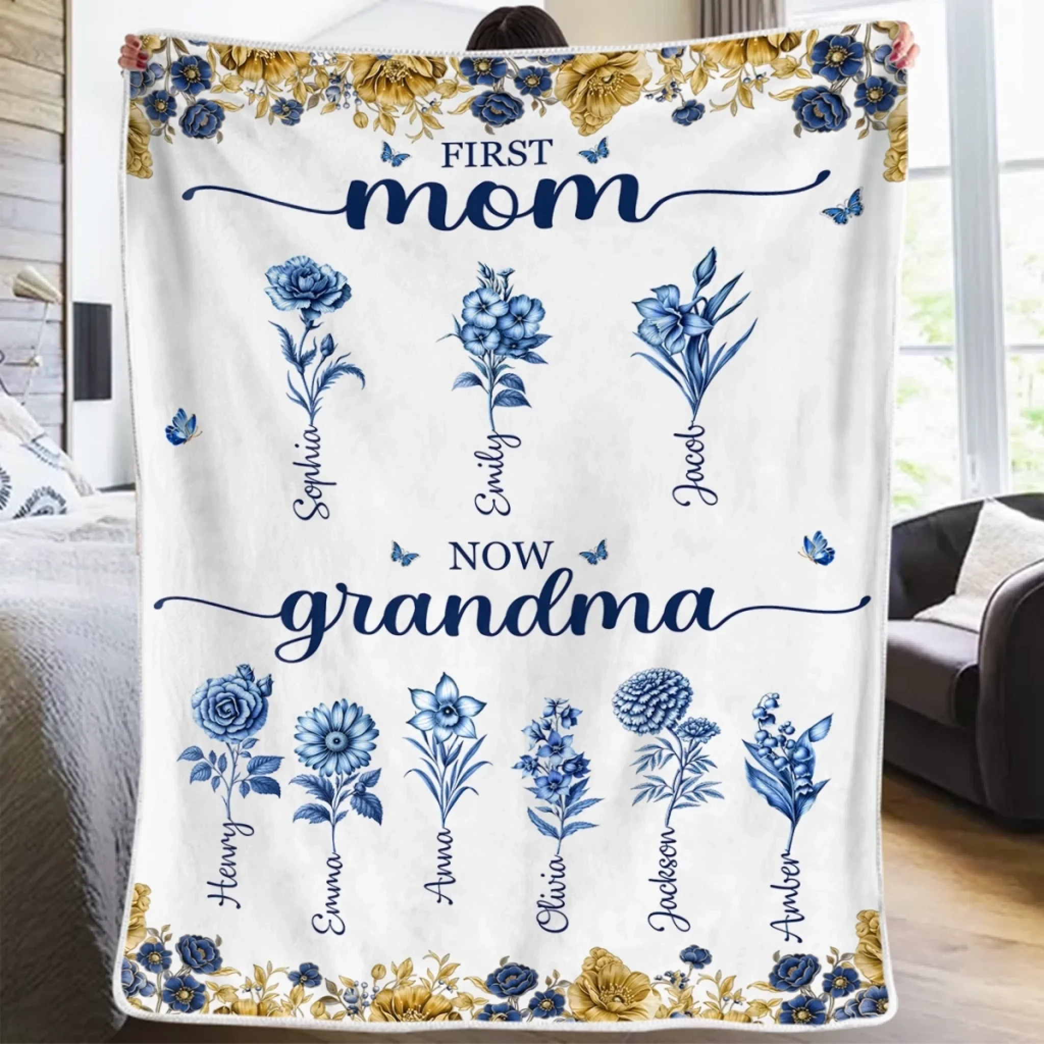 Custom Blanket - Personalized Mother's Day Gifts For Mom, Grandma - Love Unfolds - Image 4