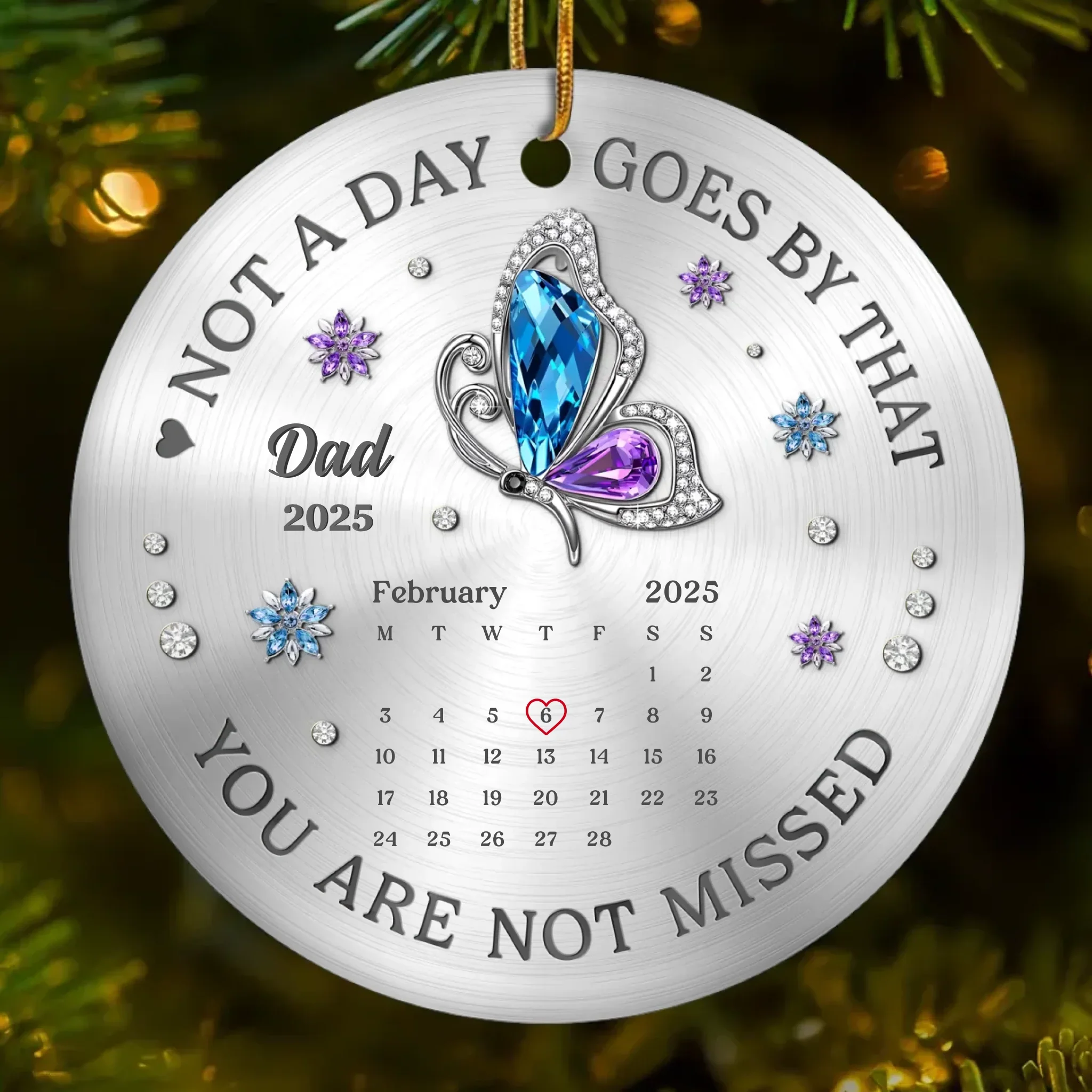 Custom Cardinal Ceramic Ornament - Personalized Christmas Memorial Sympathy Gifts For Loss Of Mom, Dad - A Life Remembered With Endless Love - Image 2