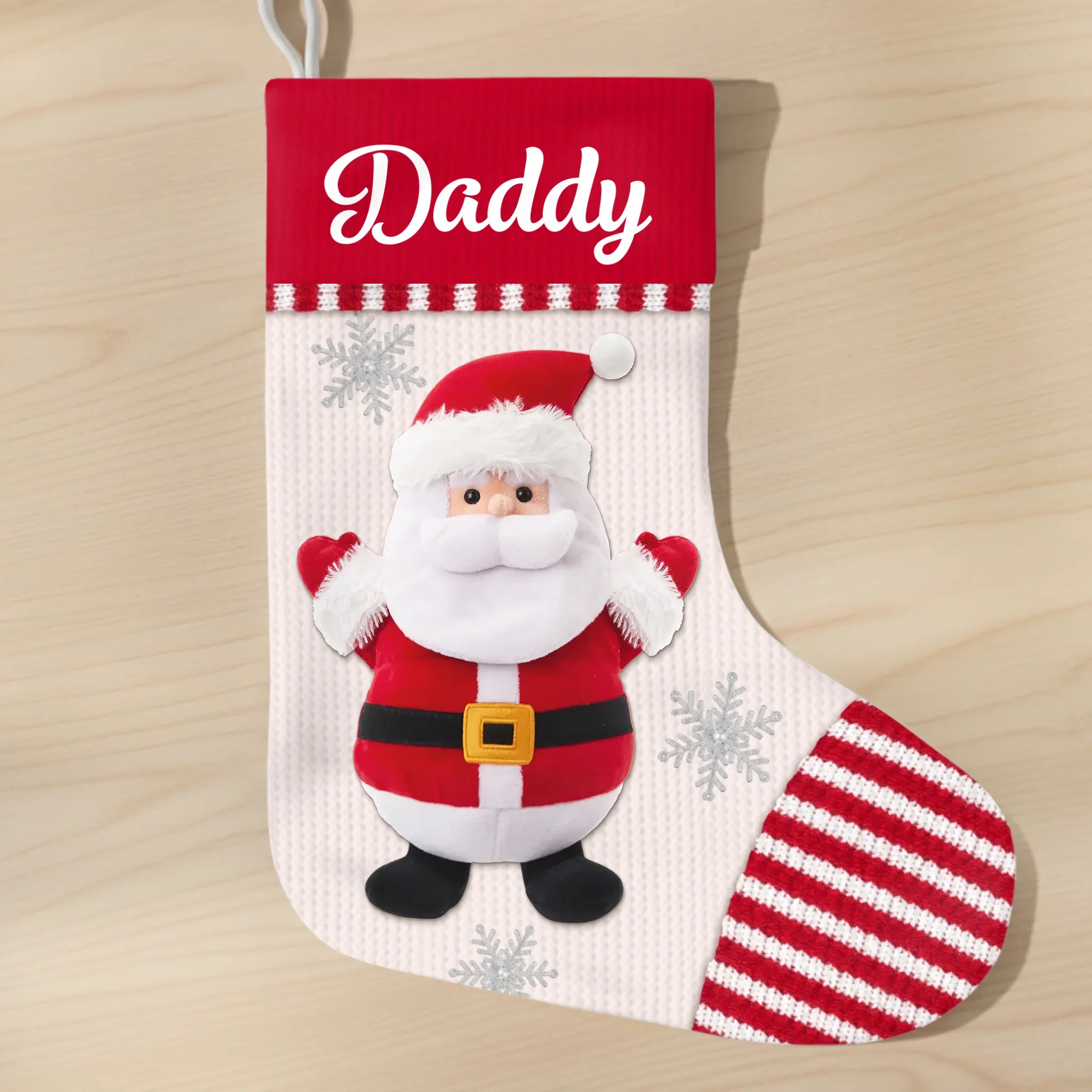 Custom Christmas Stocking - Personalized Christmas Birthday Gifts For Mom, Dad, Brother, Sister, Kids - Meet The Festive Five - Image 2