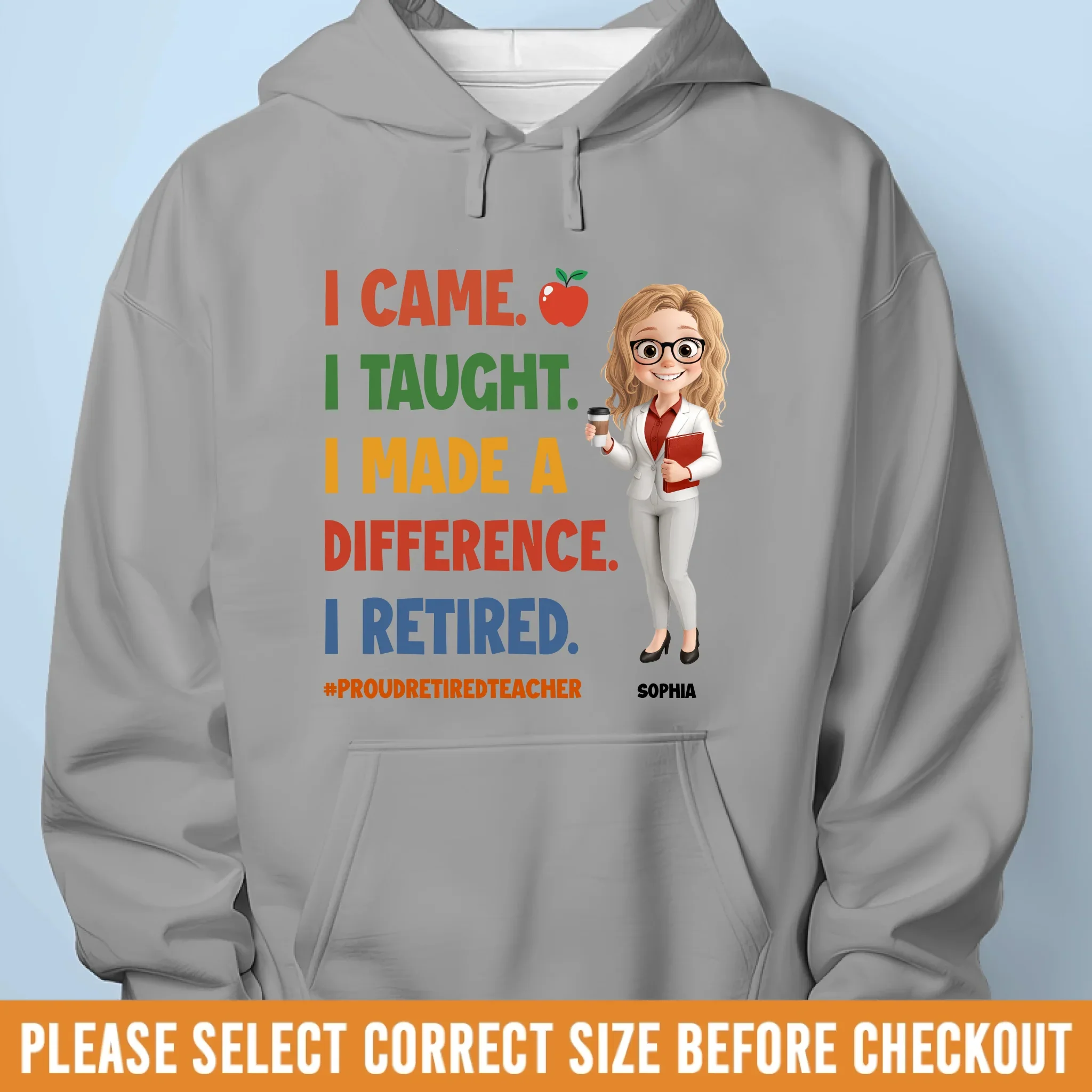 Custom Classroom Decor Unisex T-shirt, Premium T-shirt, Hoodie - Personalized Retirement Gifts For Teachers - Life After The Last Lesson - Image 7