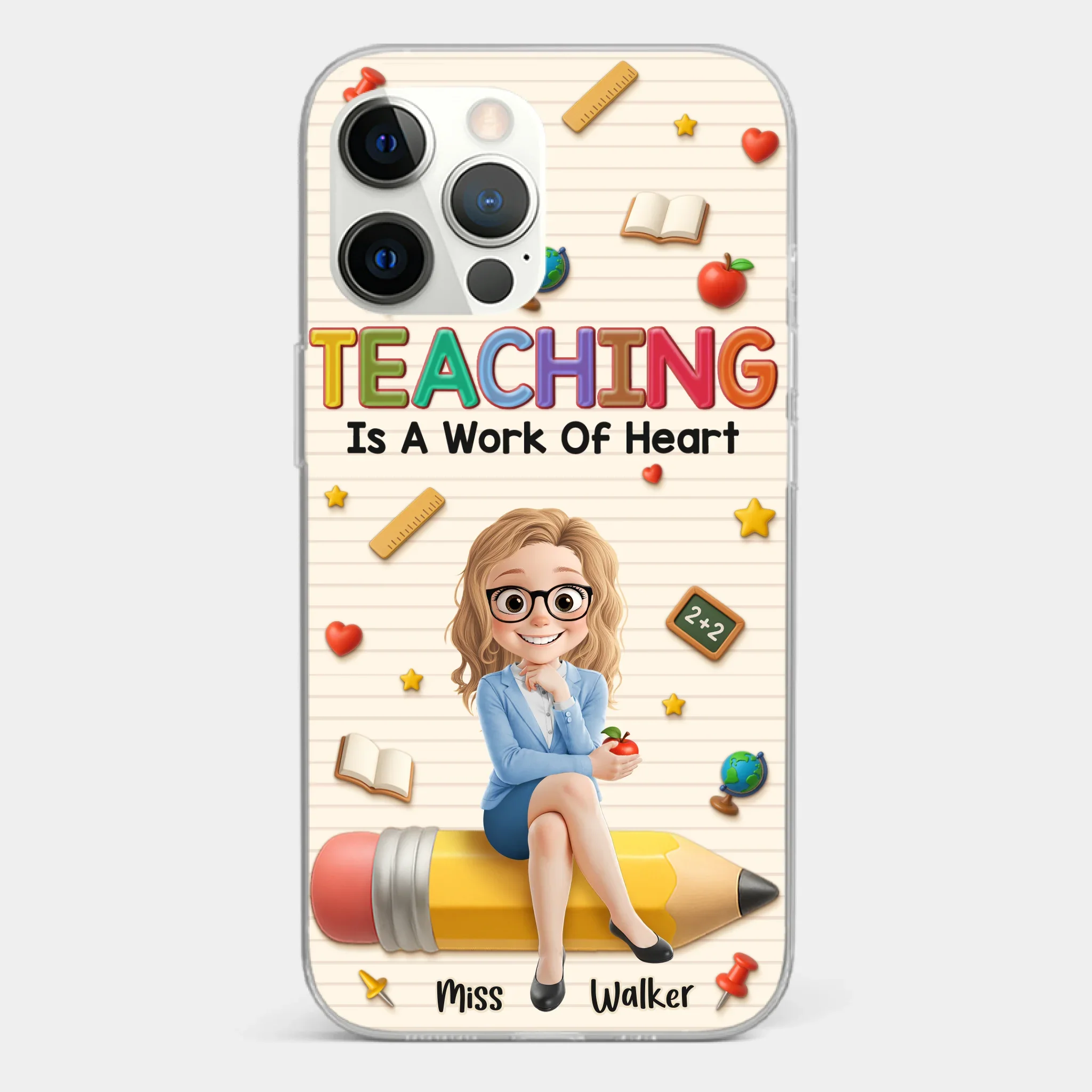 Custom Clear Phone Case - Personalized Back To School Gifts For Teachers - Where Learning Blooms - Image 11