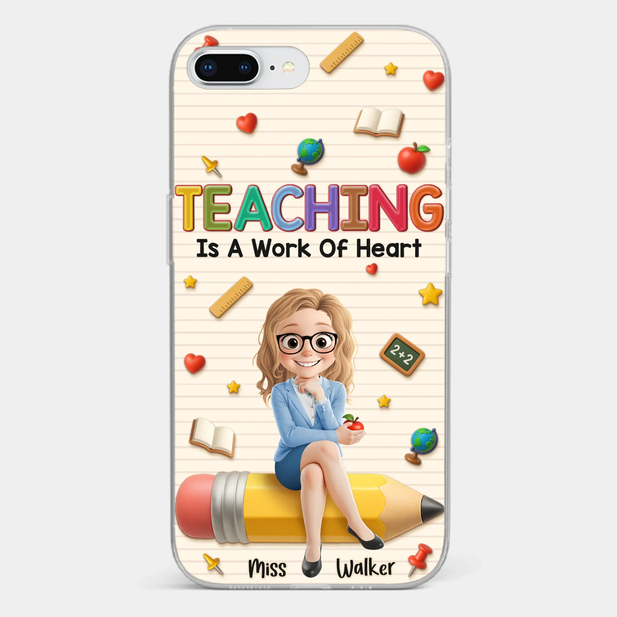 Custom Clear Phone Case - Personalized Back To School Gifts For Teachers - Where Learning Blooms - Image 5