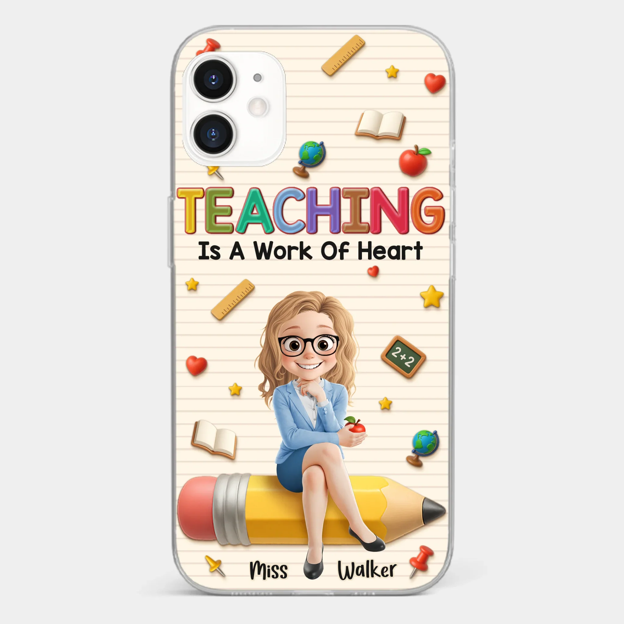 Custom Clear Phone Case - Personalized Back To School Gifts For Teachers - Where Learning Blooms - Image 6