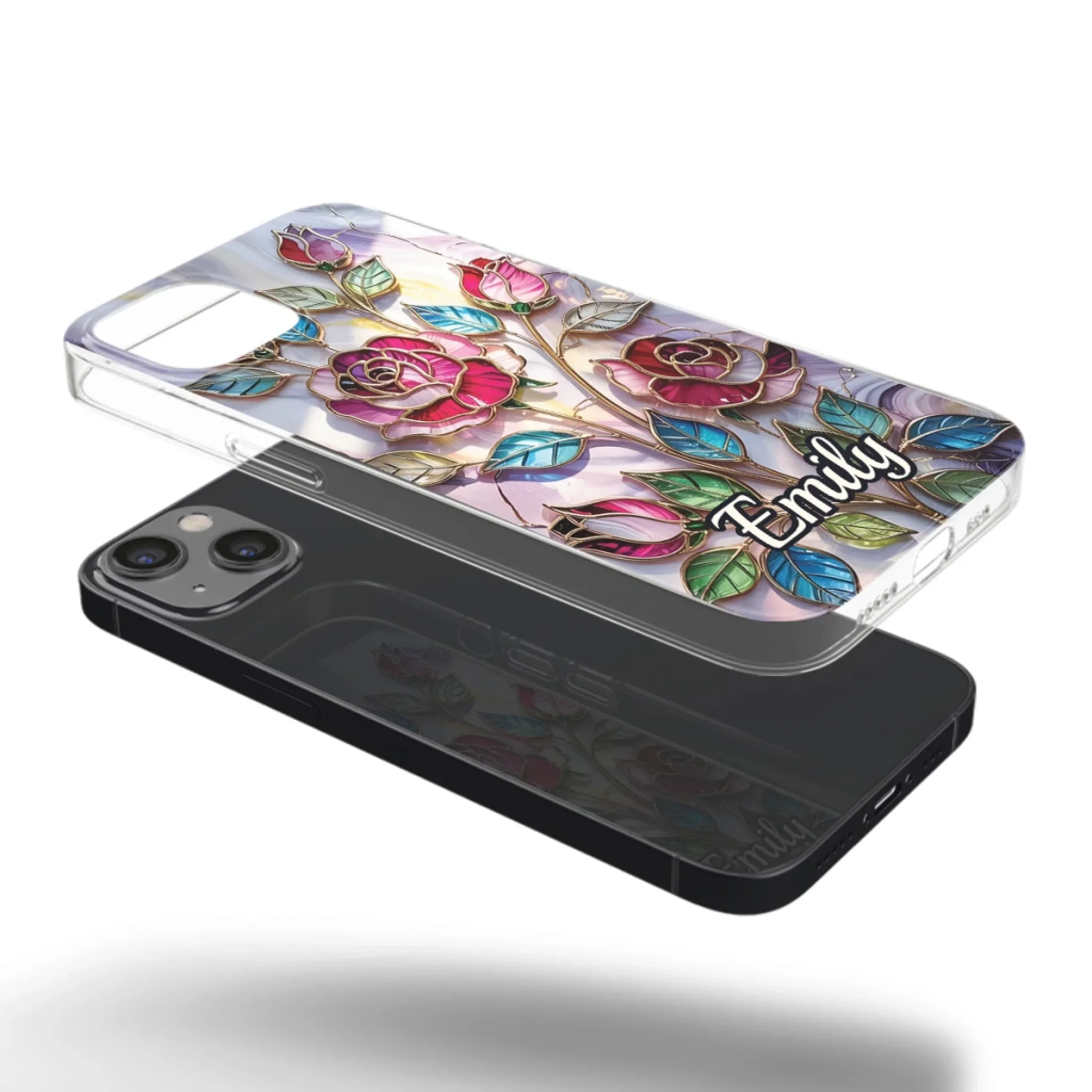 Custom Clear Phone Case - Personalized Best Friend Birthday Gifts For Best Friends, BFF, Sisters, Family, Yourself - Beauty In Every Petal - Image 33