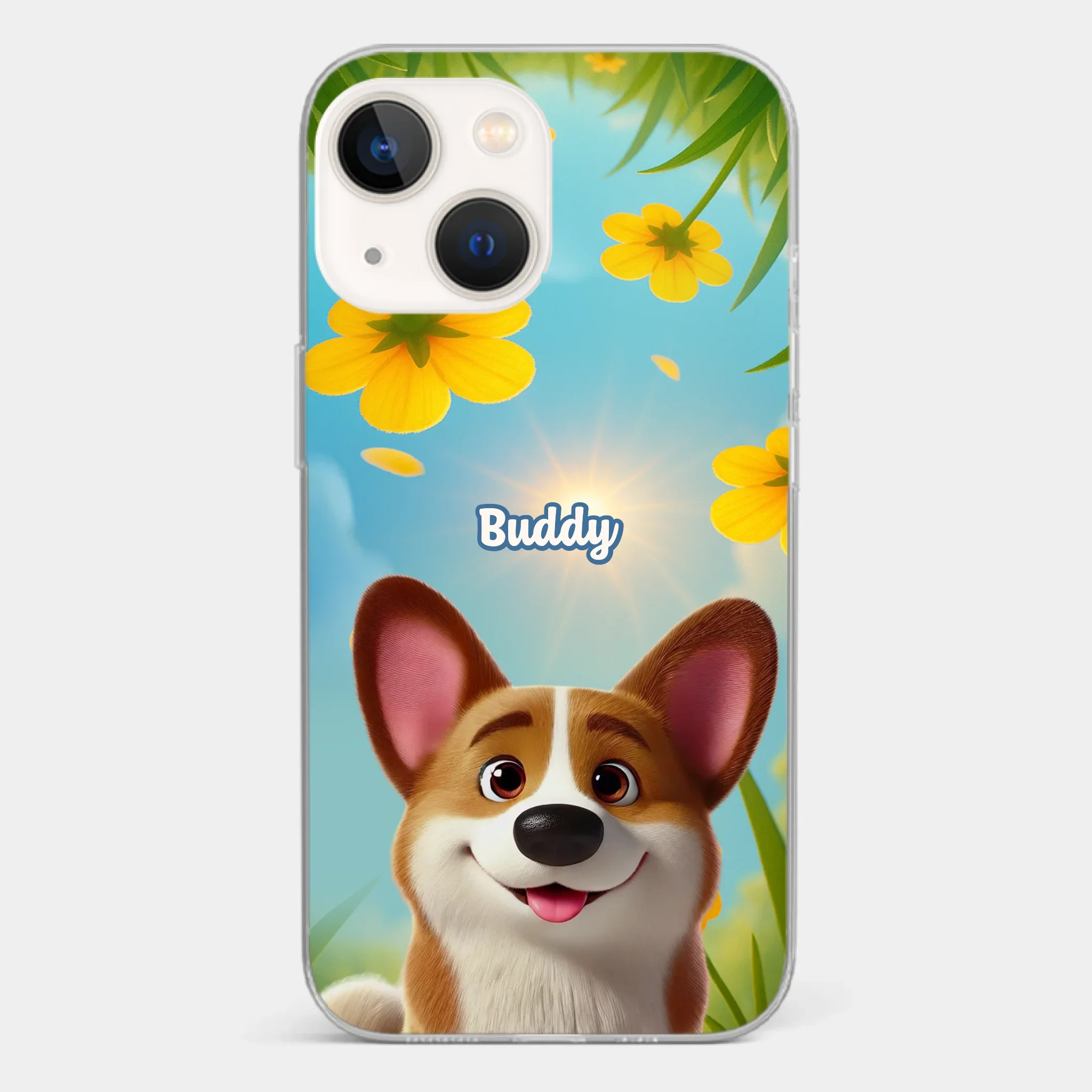 Custom Clear Phone Case - Personalized Birthday Gifts For Dog Lovers, Dog Dad And Mom - You Light Up My Day - Image 14