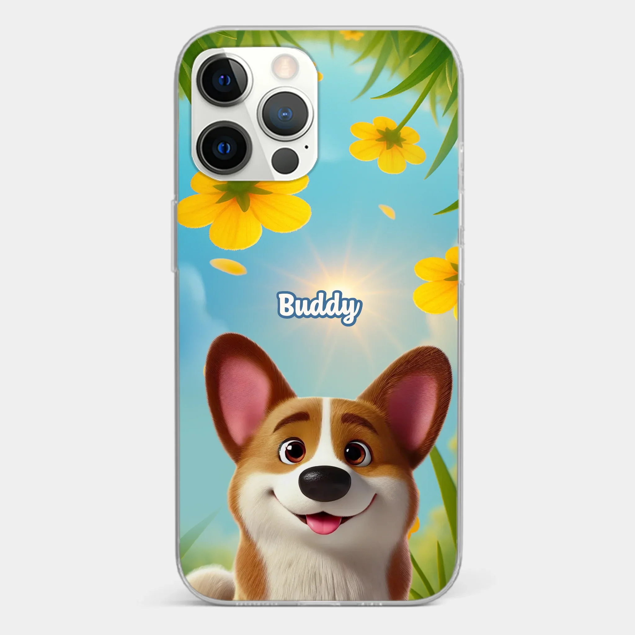 Custom Clear Phone Case - Personalized Birthday Gifts For Dog Lovers, Dog Dad And Mom - You Light Up My Day - Image 16