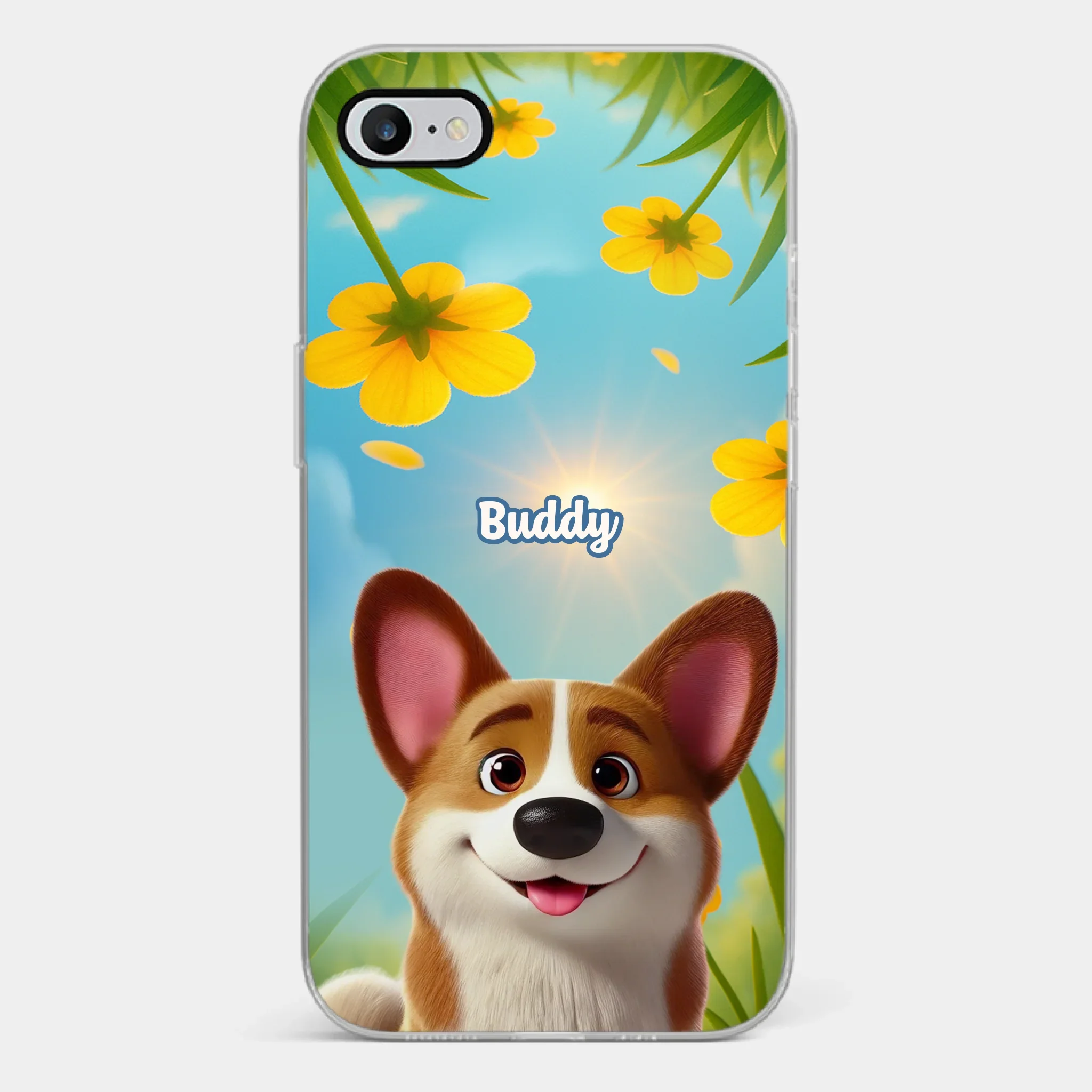 Custom Clear Phone Case - Personalized Birthday Gifts For Dog Lovers, Dog Dad And Mom - You Light Up My Day - Image 23