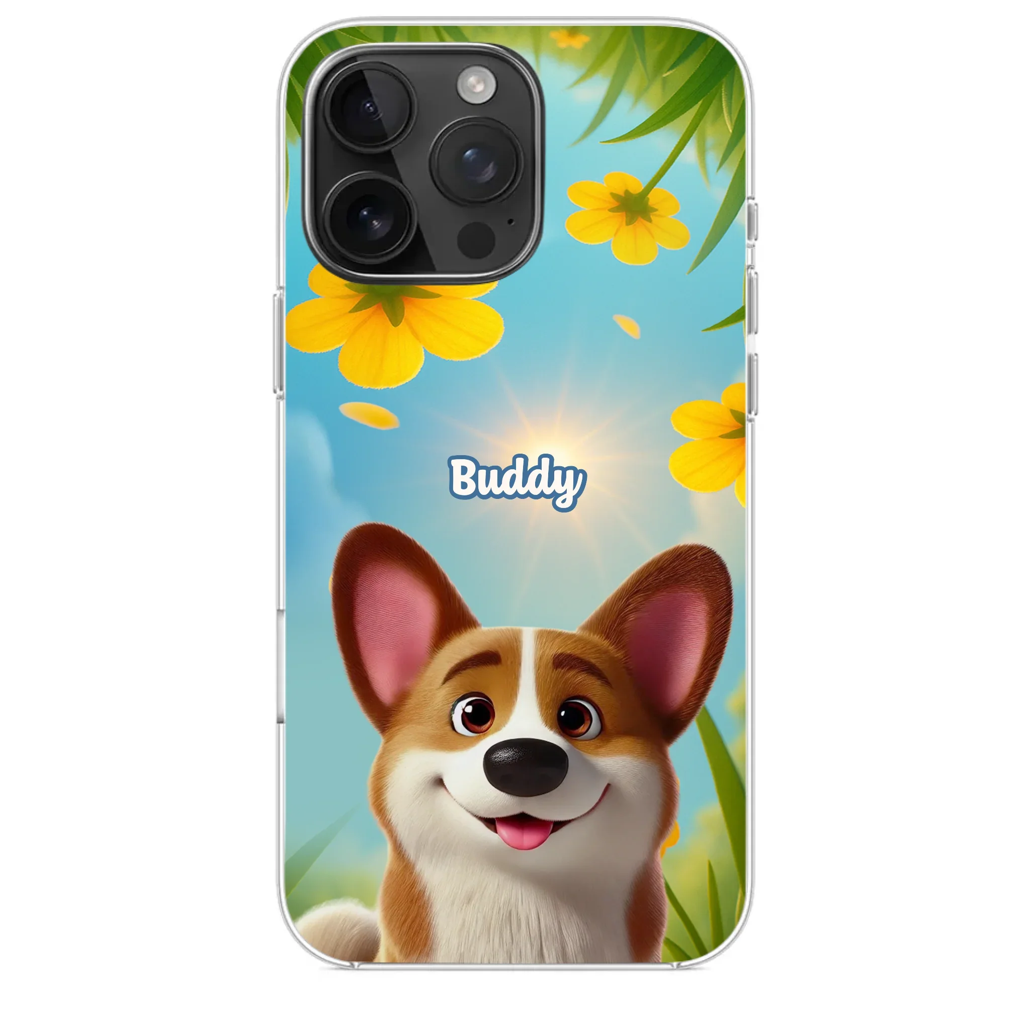 Custom Clear Phone Case - Personalized Birthday Gifts For Dog Lovers, Dog Dad And Mom - You Light Up My Day - Image 31