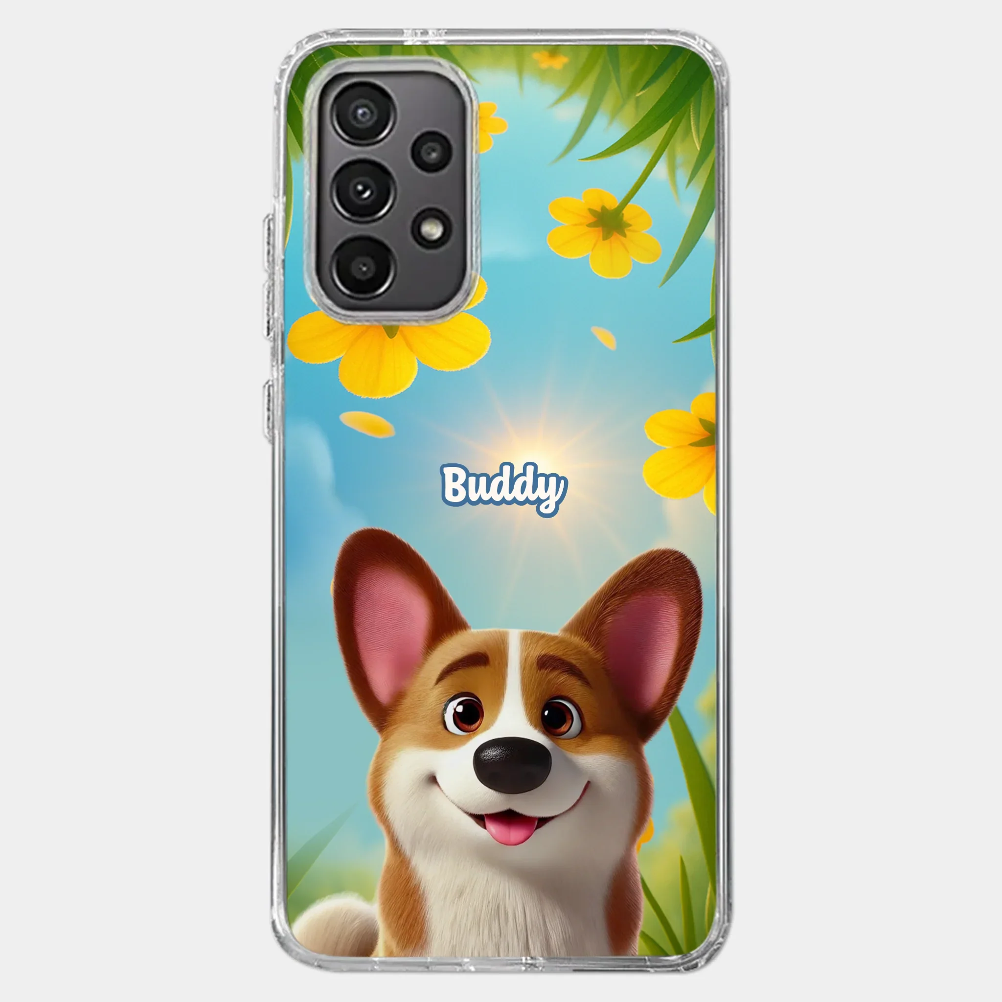 Custom Clear Phone Case - Personalized Birthday Gifts For Dog Lovers, Dog Dad And Mom - You Light Up My Day - Image 36