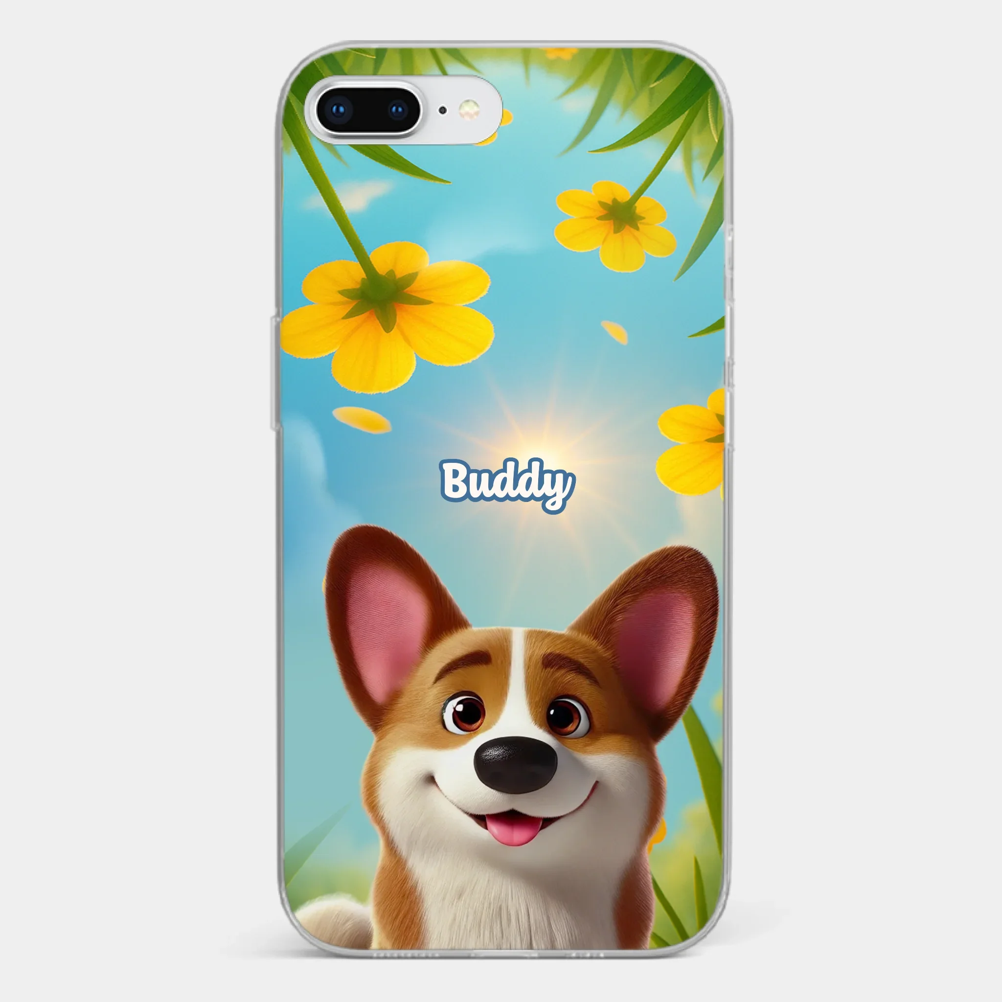 Custom Clear Phone Case - Personalized Birthday Gifts For Dog Lovers, Dog Dad And Mom - You Light Up My Day - Image 4