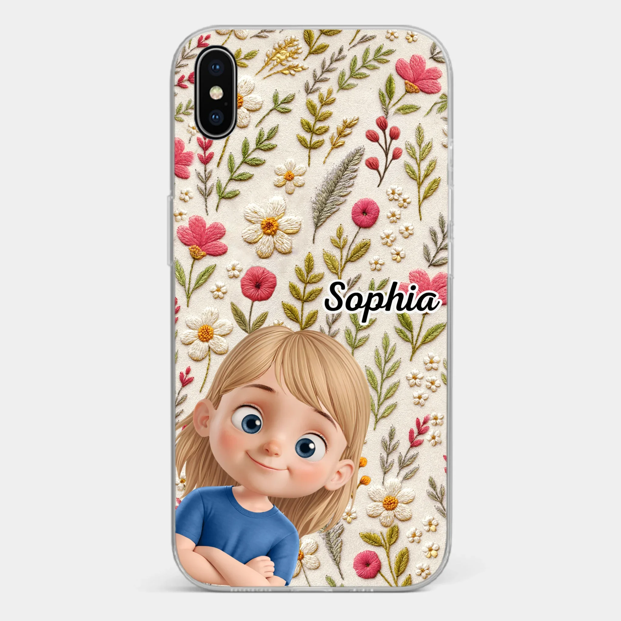 Custom Clear Phone Case - Personalized Birthday Gifts For Mom, Grandma - My Little Joys - Image 24