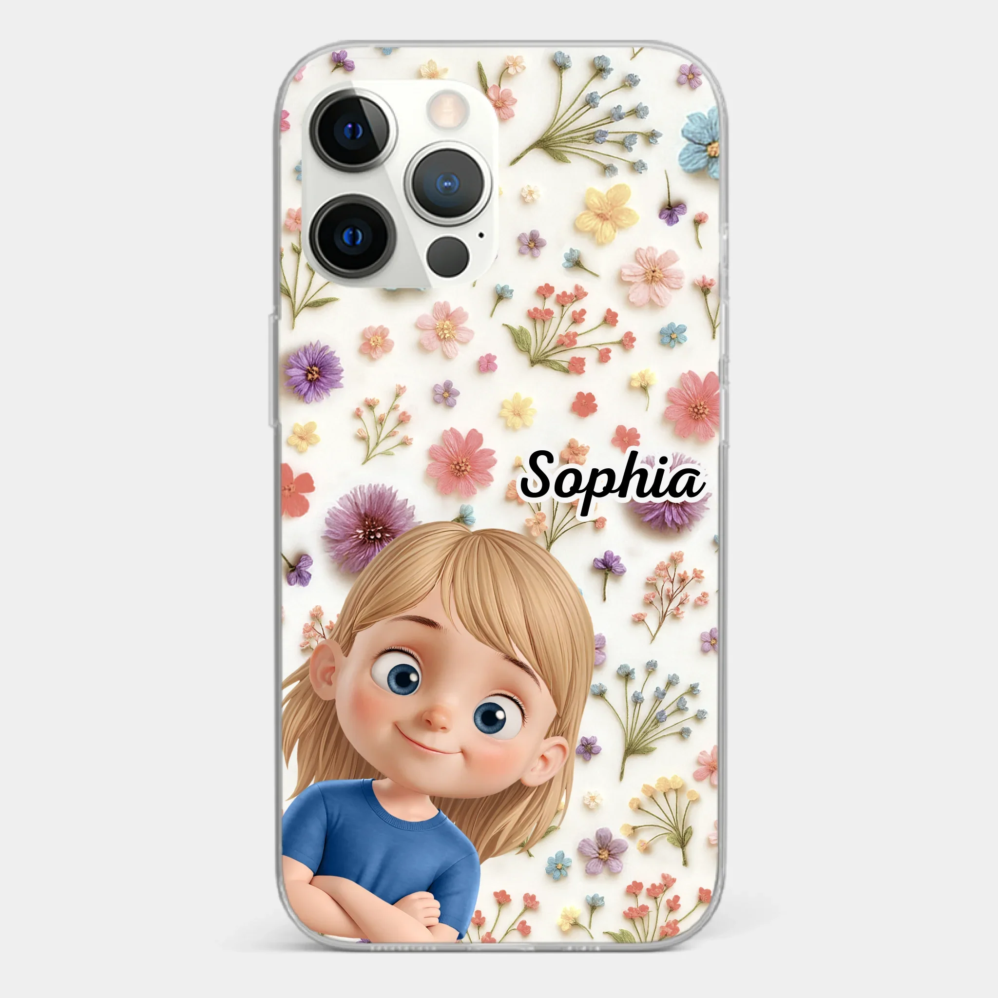Custom Clear Phone Case - Personalized Birthday Gifts For Mom, Grandma - Smiles Forever - Image 11