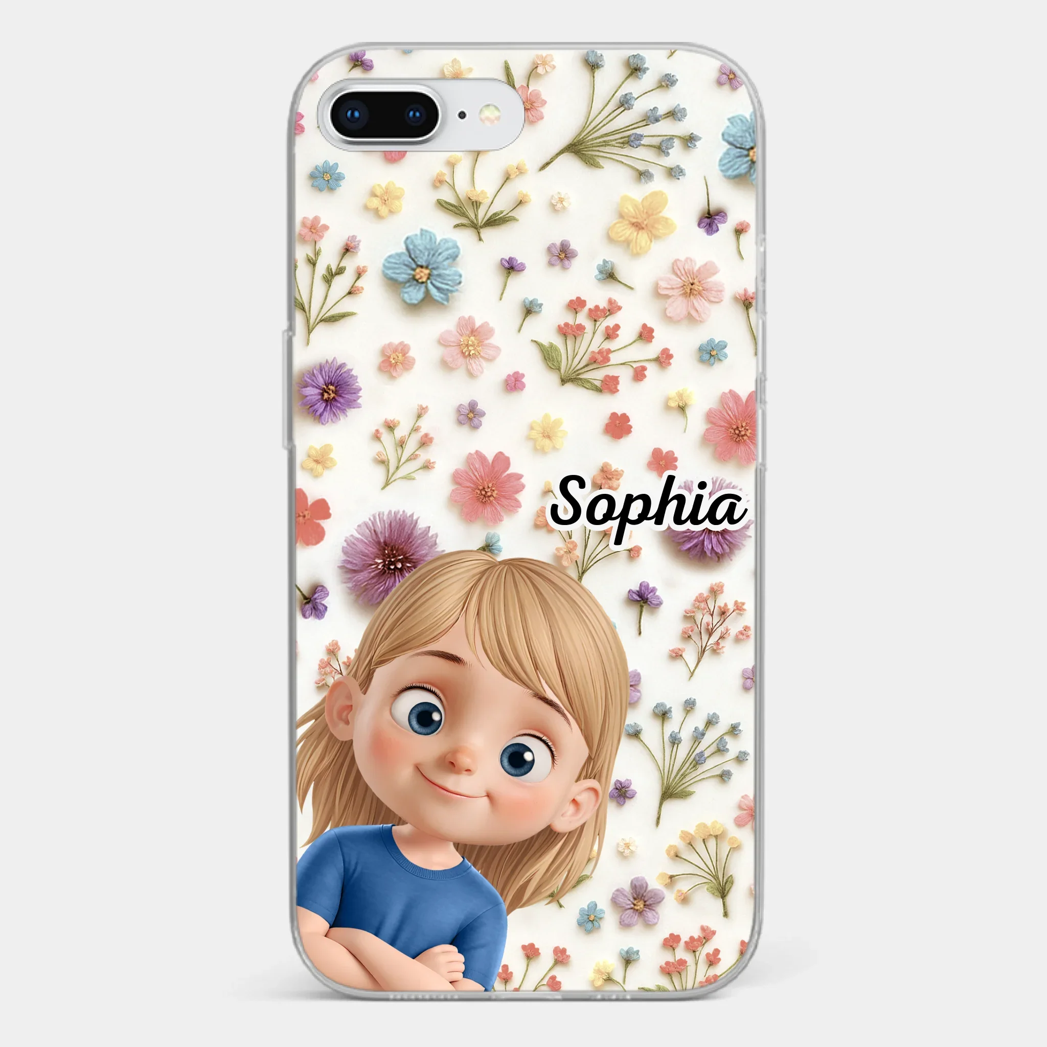 Custom Clear Phone Case - Personalized Birthday Gifts For Mom, Grandma - Smiles Forever - Image 5
