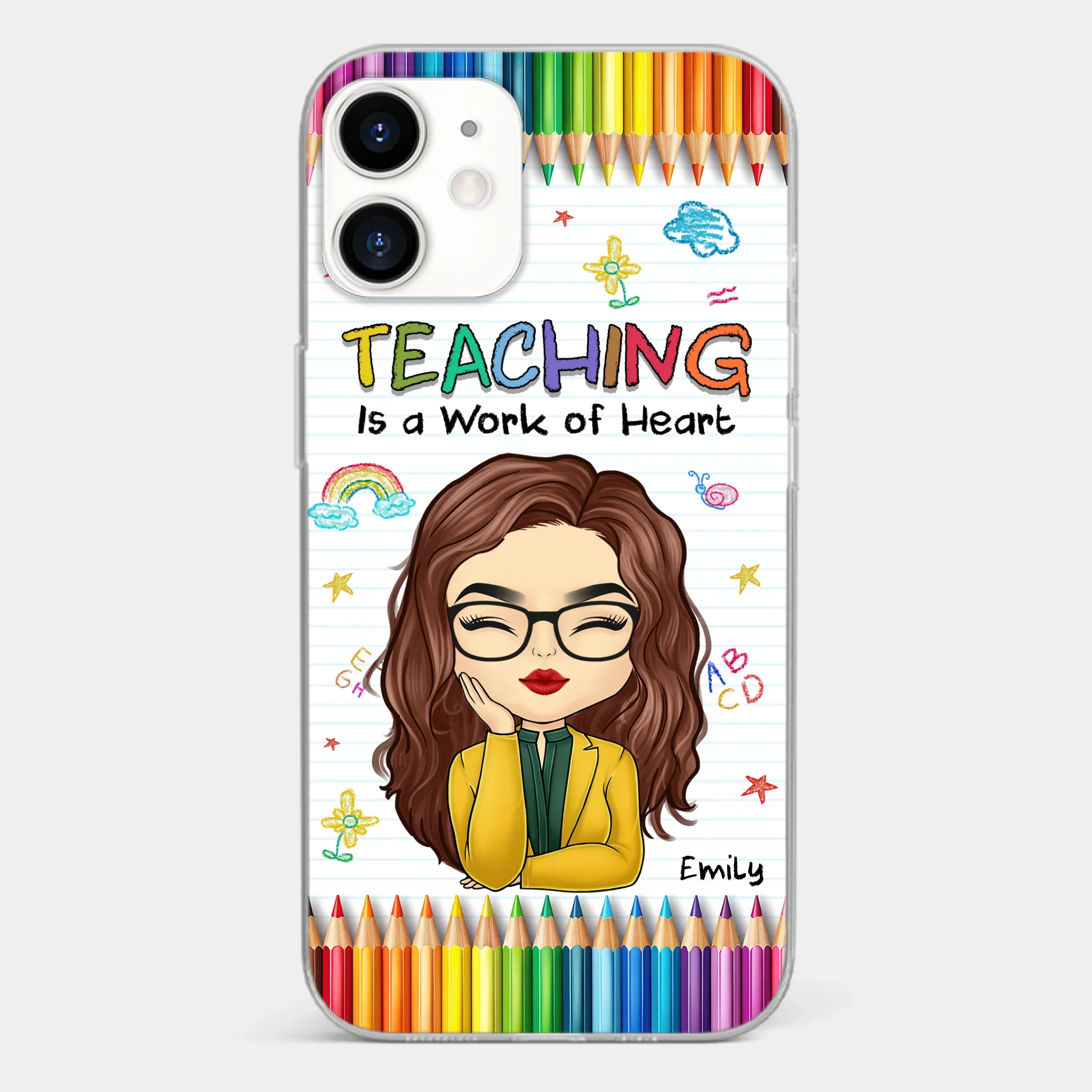 Custom Clear Phone Case - Personalized Birthday Gifts For Teachers - Teachers Grow Dreams - Image 10