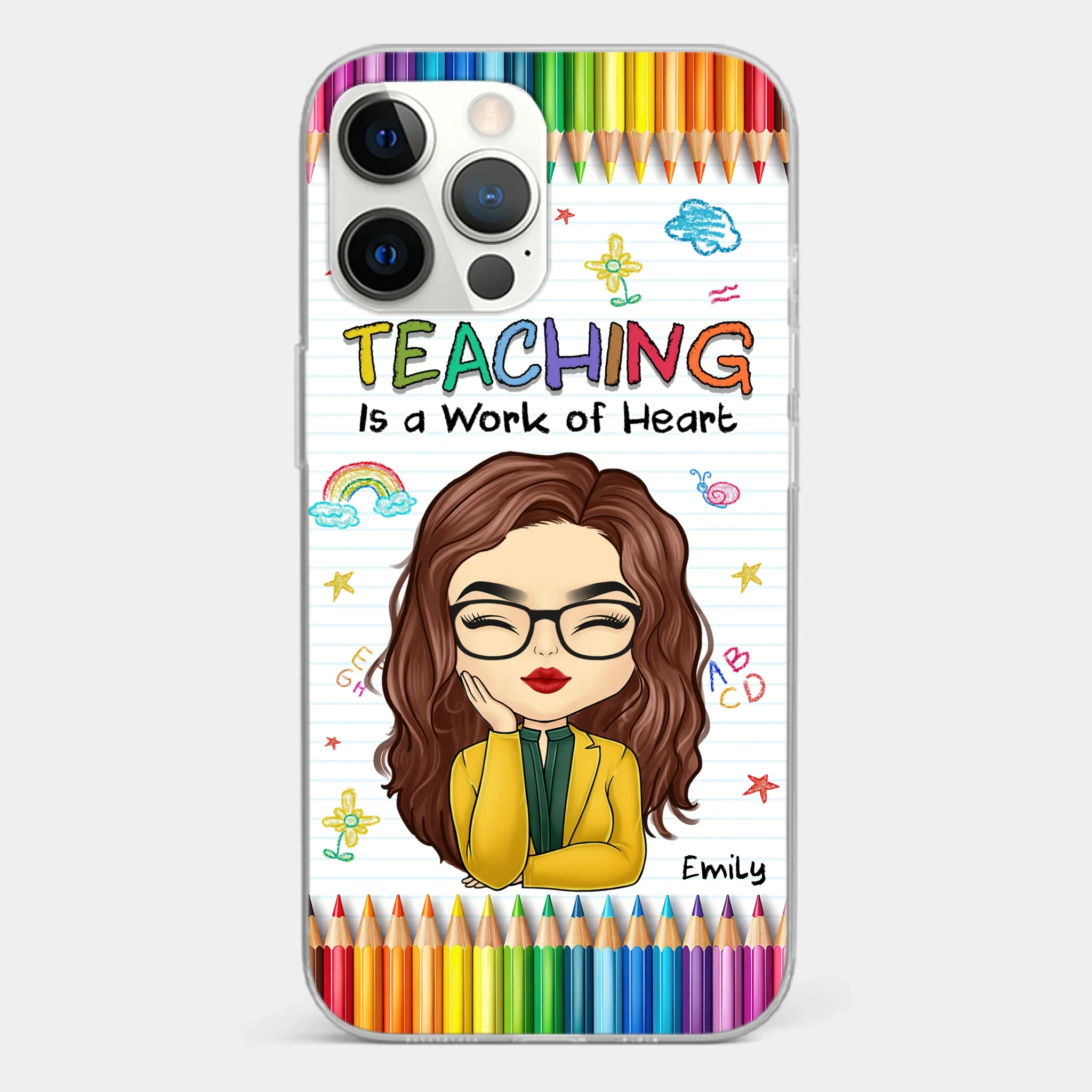 Custom Clear Phone Case - Personalized Birthday Gifts For Teachers - Teachers Grow Dreams - Image 12