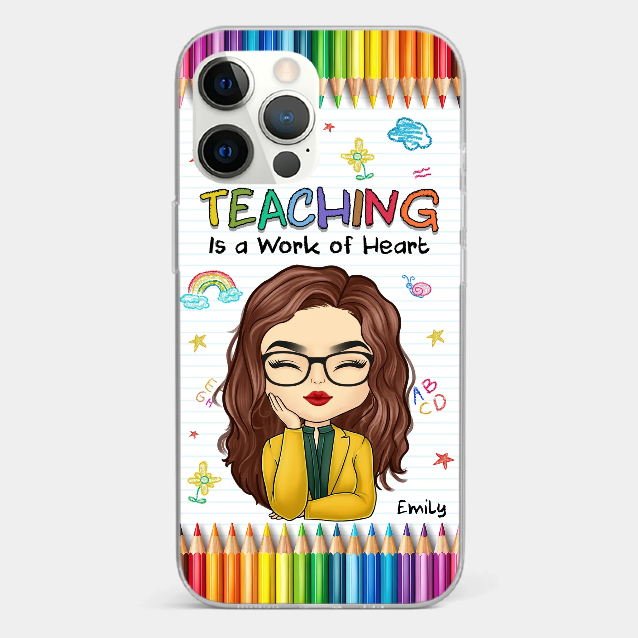 Custom Clear Phone Case - Personalized Birthday Gifts For Teachers - Teachers Grow Dreams - Image 15
